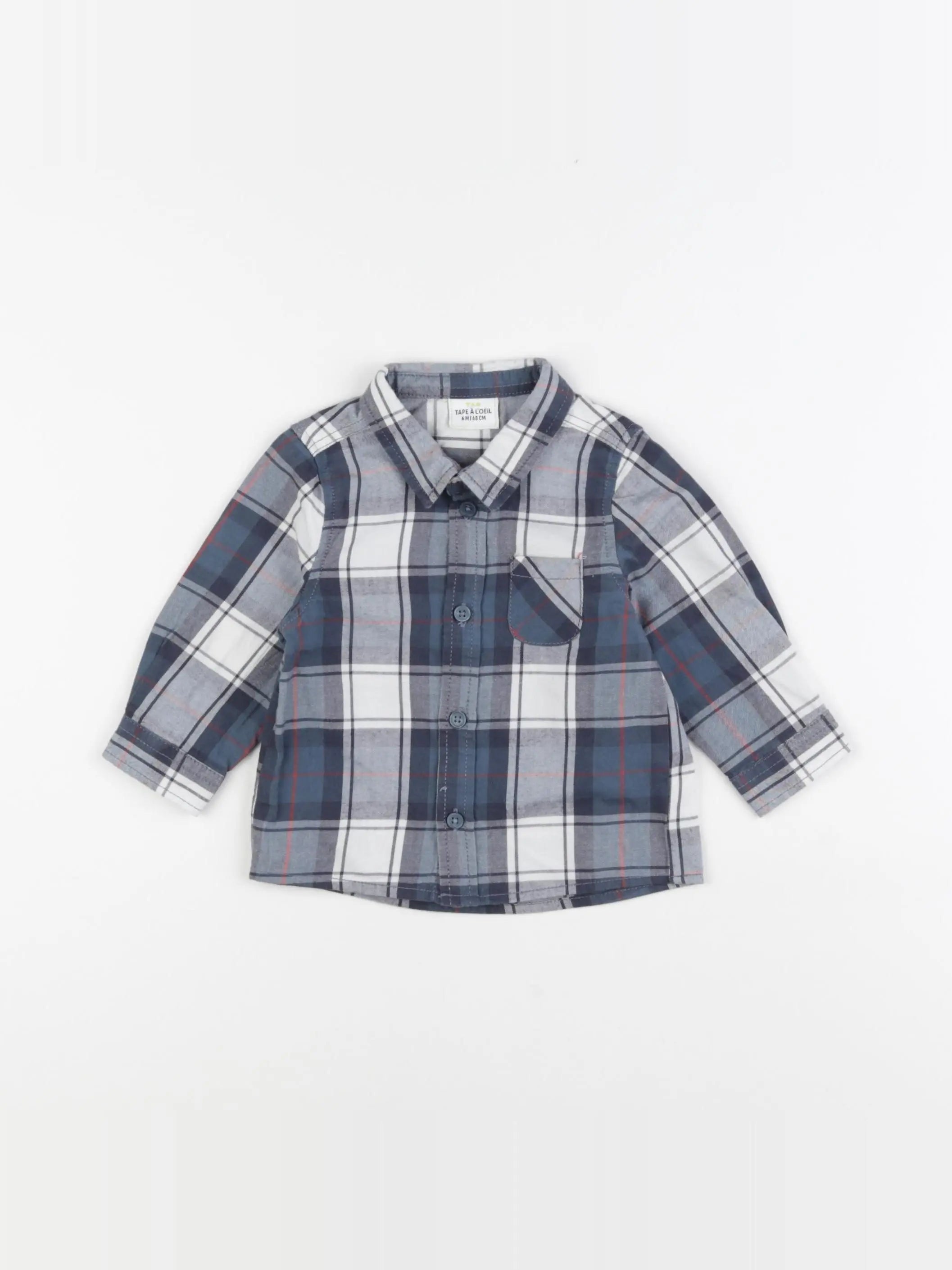 Tape à l'oeil - chemise gris - 6 mois