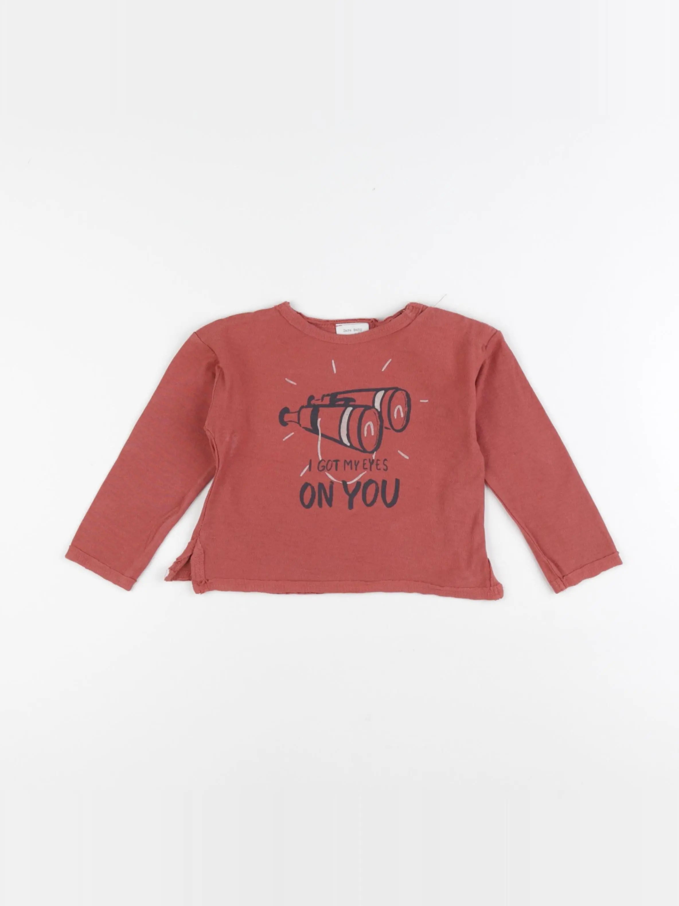 Zara - tee-shirt rouge - 3/6 mois
