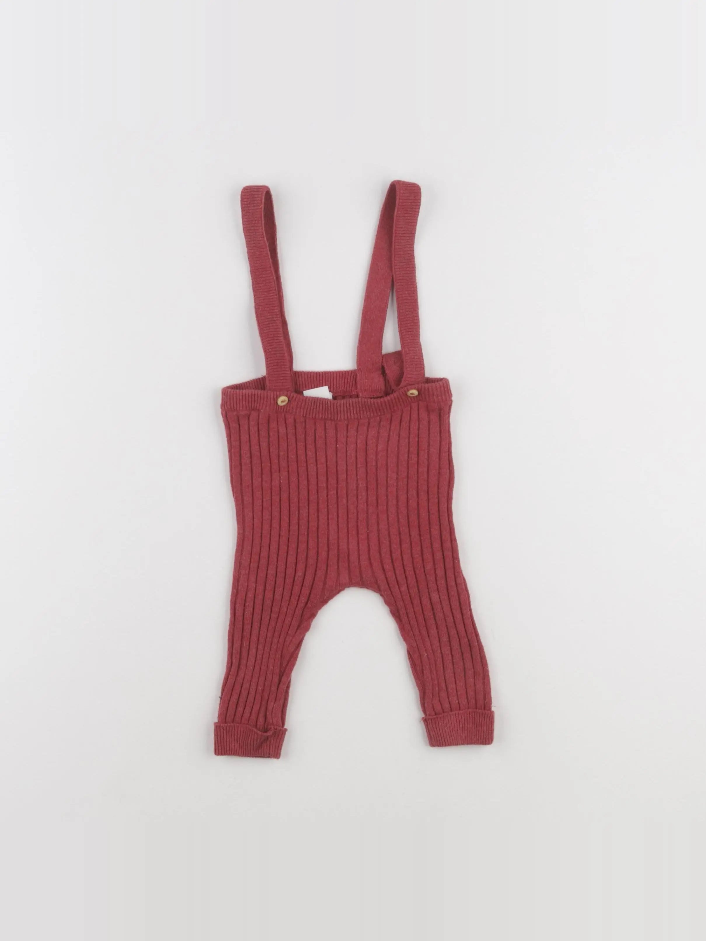 H&M - legging rouge - 3/6 mois