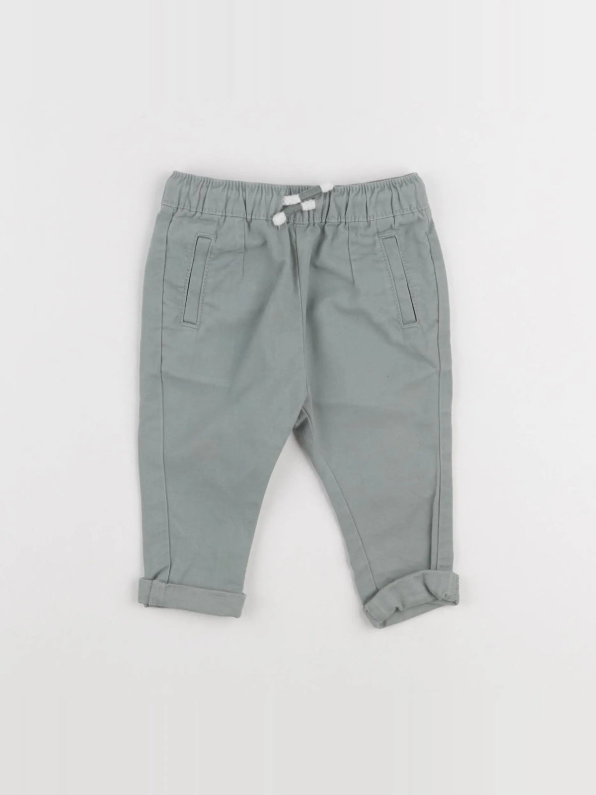 Vertbaudet - pantalon vert - 6 mois