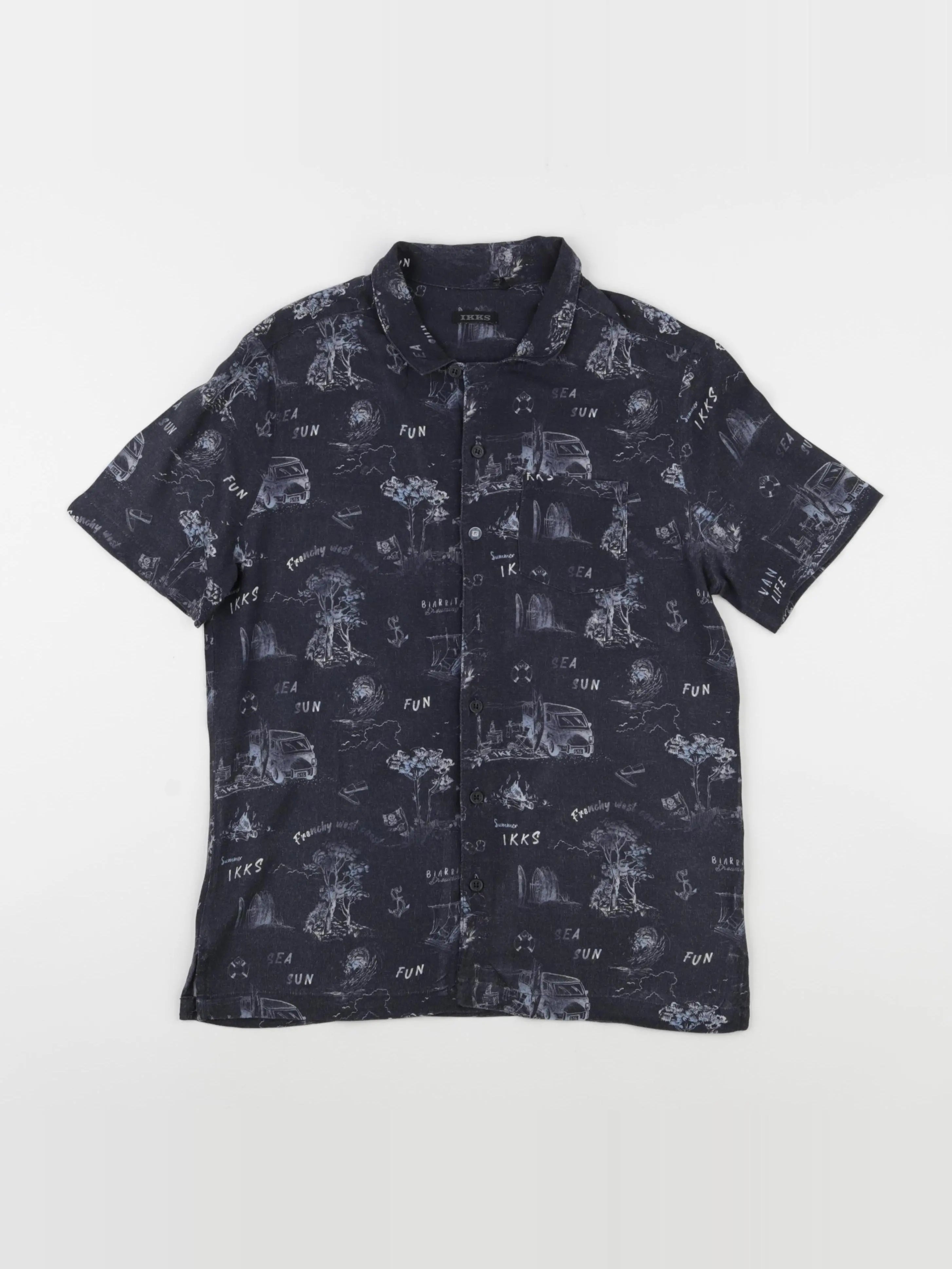 IKKS - chemise gris - 10 ans