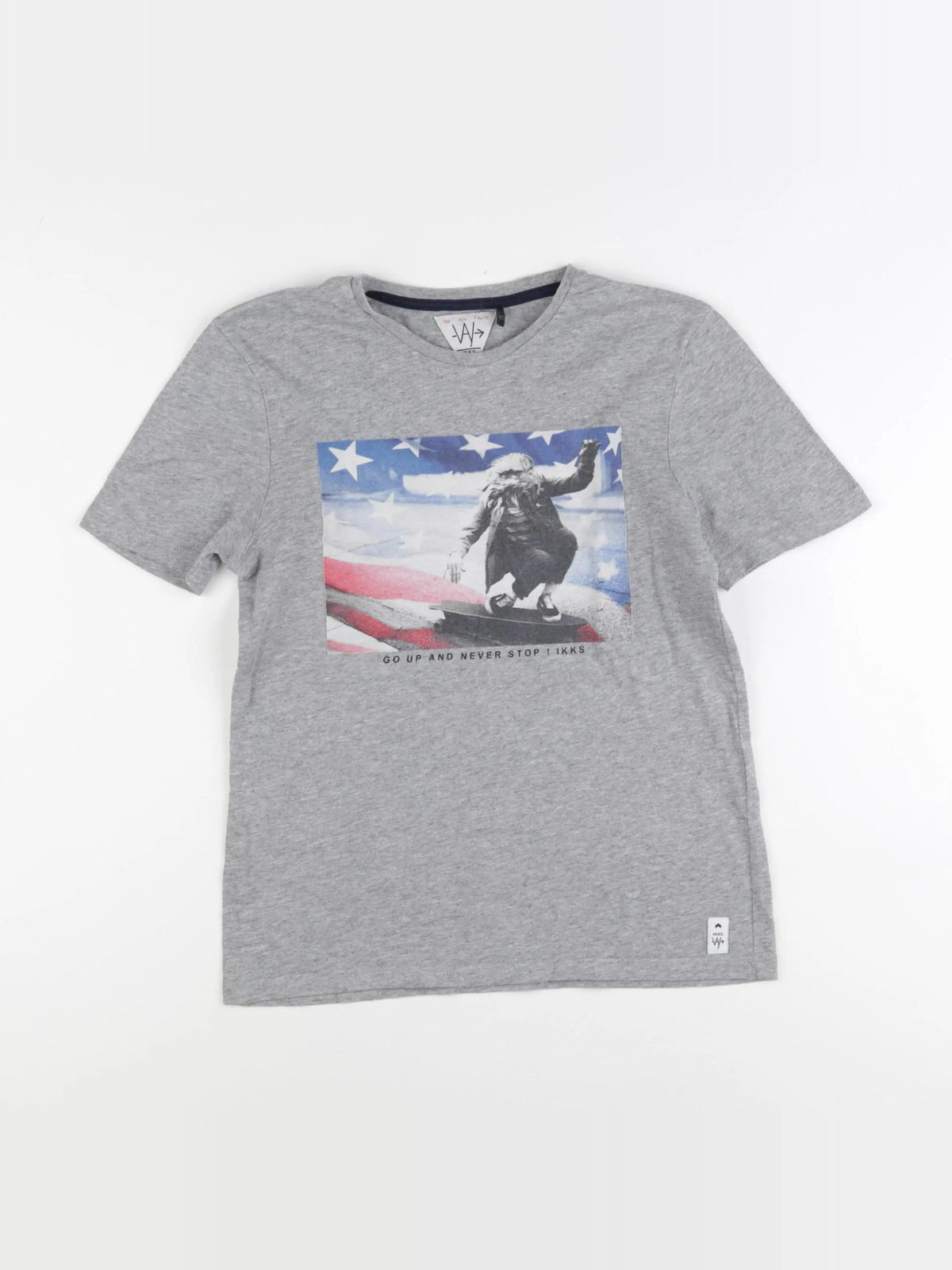 IKKS - tee-shirt gris - 12 ans