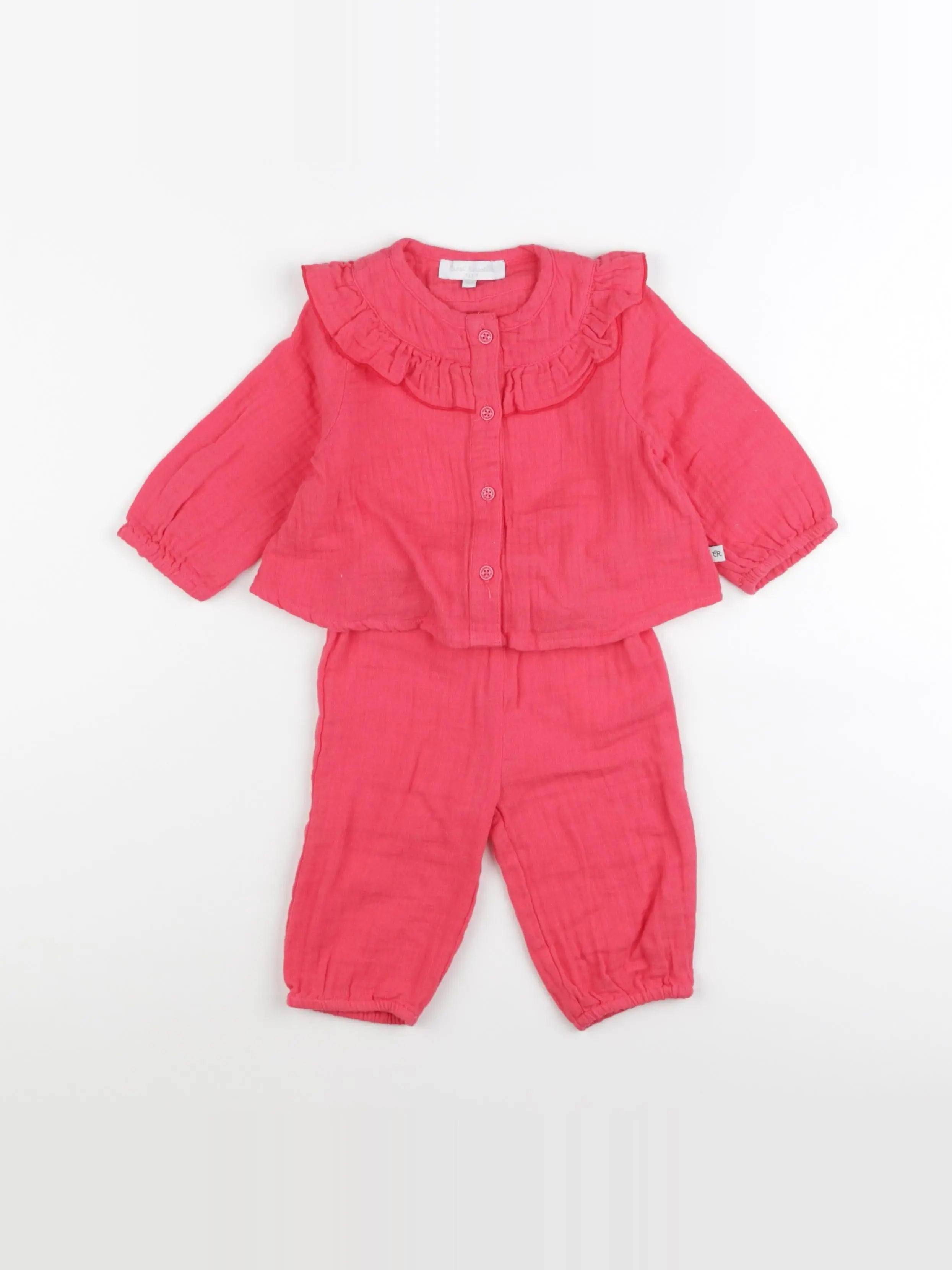 Cadet Rousselle - ensemble rose - 6 mois