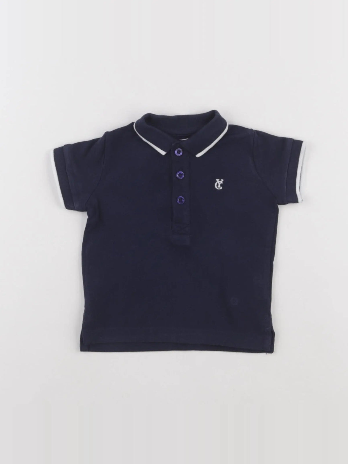 Cyrillus - polo bleu - 6 mois