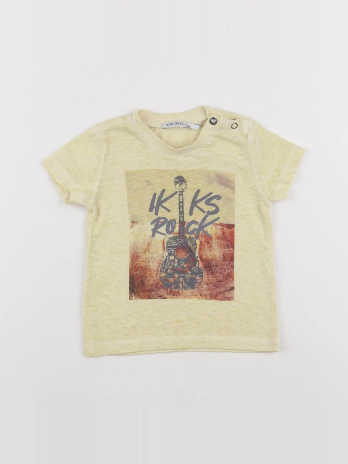 IKKS - tee-shirt jaune - 6 mois