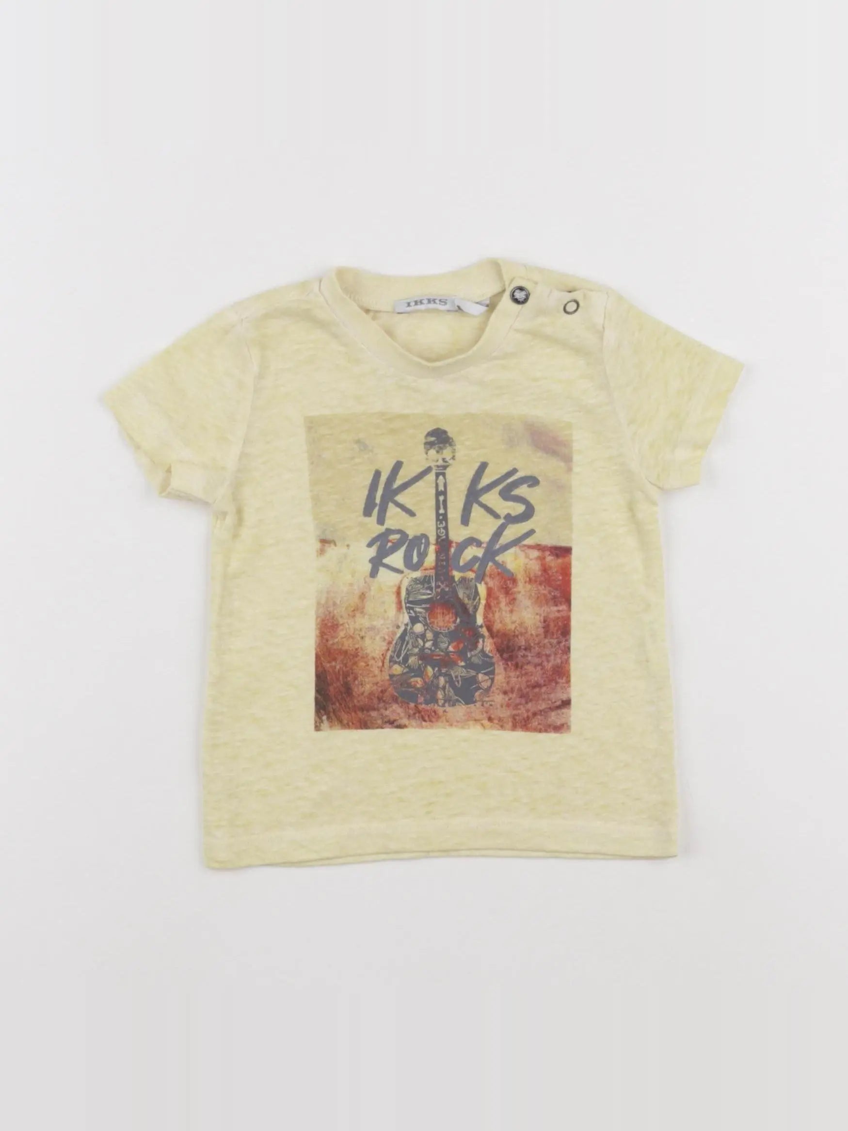 IKKS - tee-shirt jaune - 6 mois