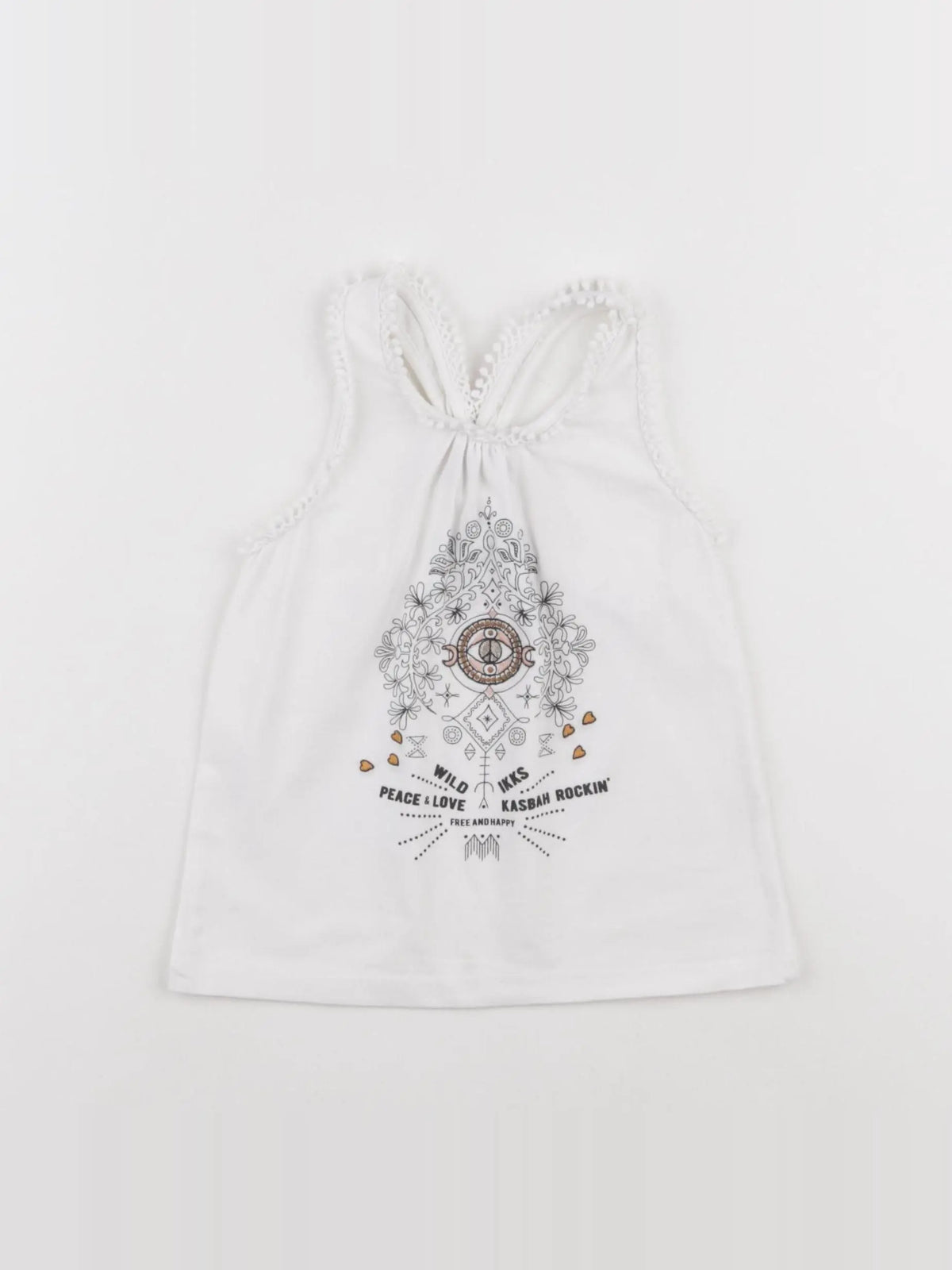 IKKS - tee-shirt blanc - 4 ans