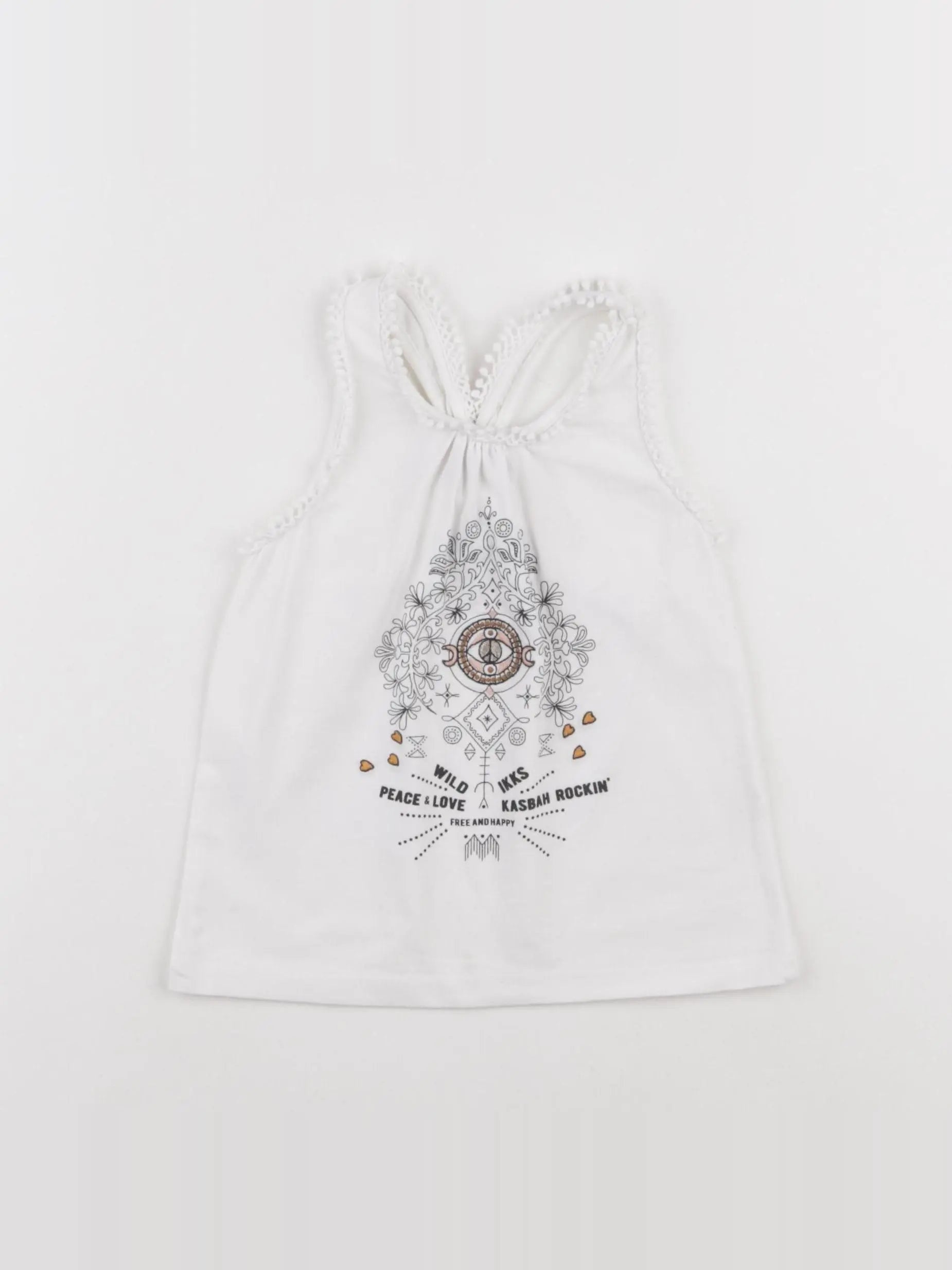 IKKS - tee-shirt blanc - 4 ans
