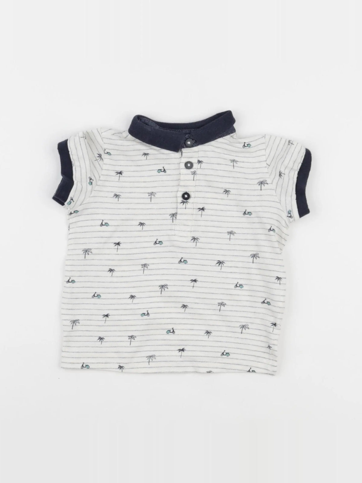 Tape à l'oeil - polo bleu - 18 mois