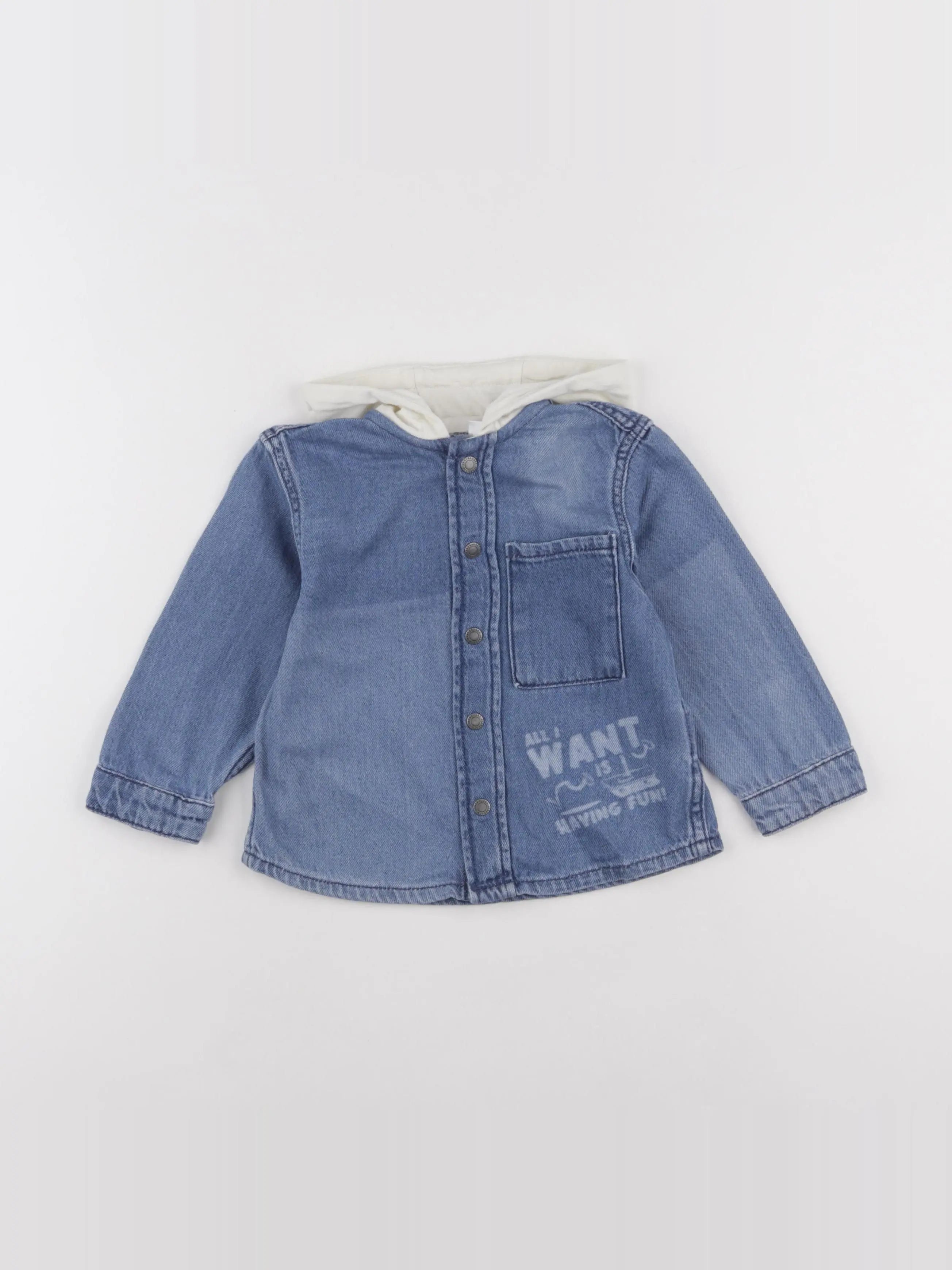 Vertbaudet - chemise bleu - 3 ans