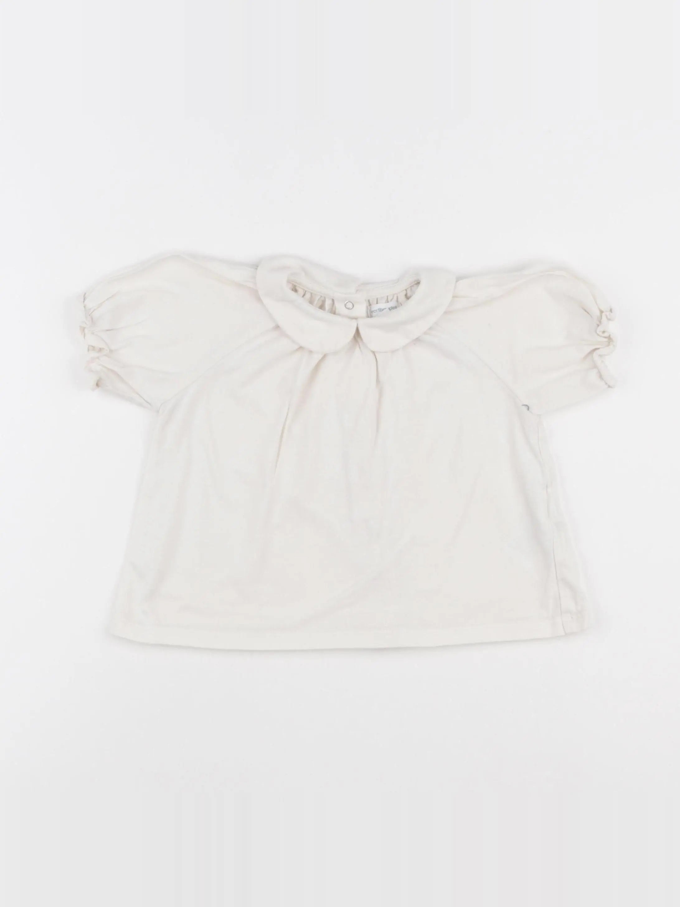 Vertbaudet - tee-shirt beige - 24 mois