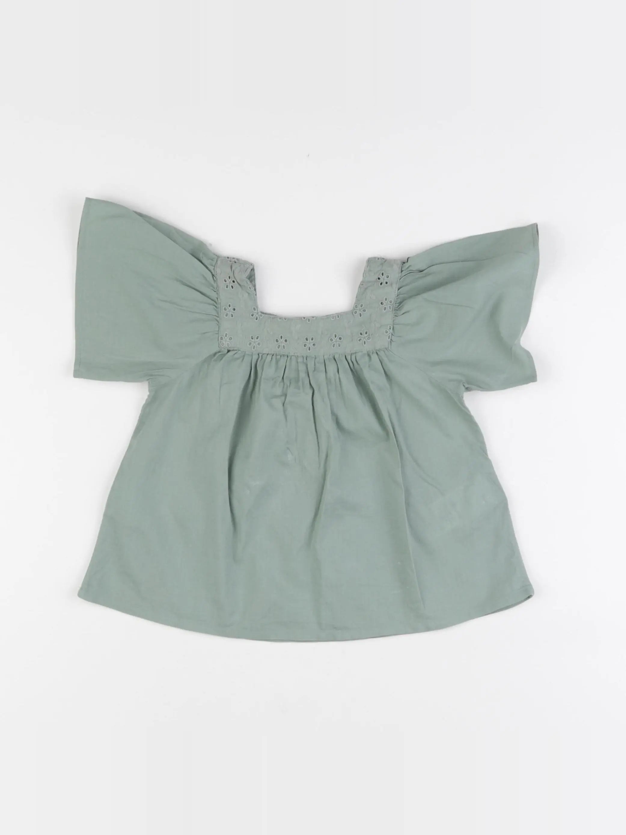 Vertbaudet - blouse vert - 18 mois