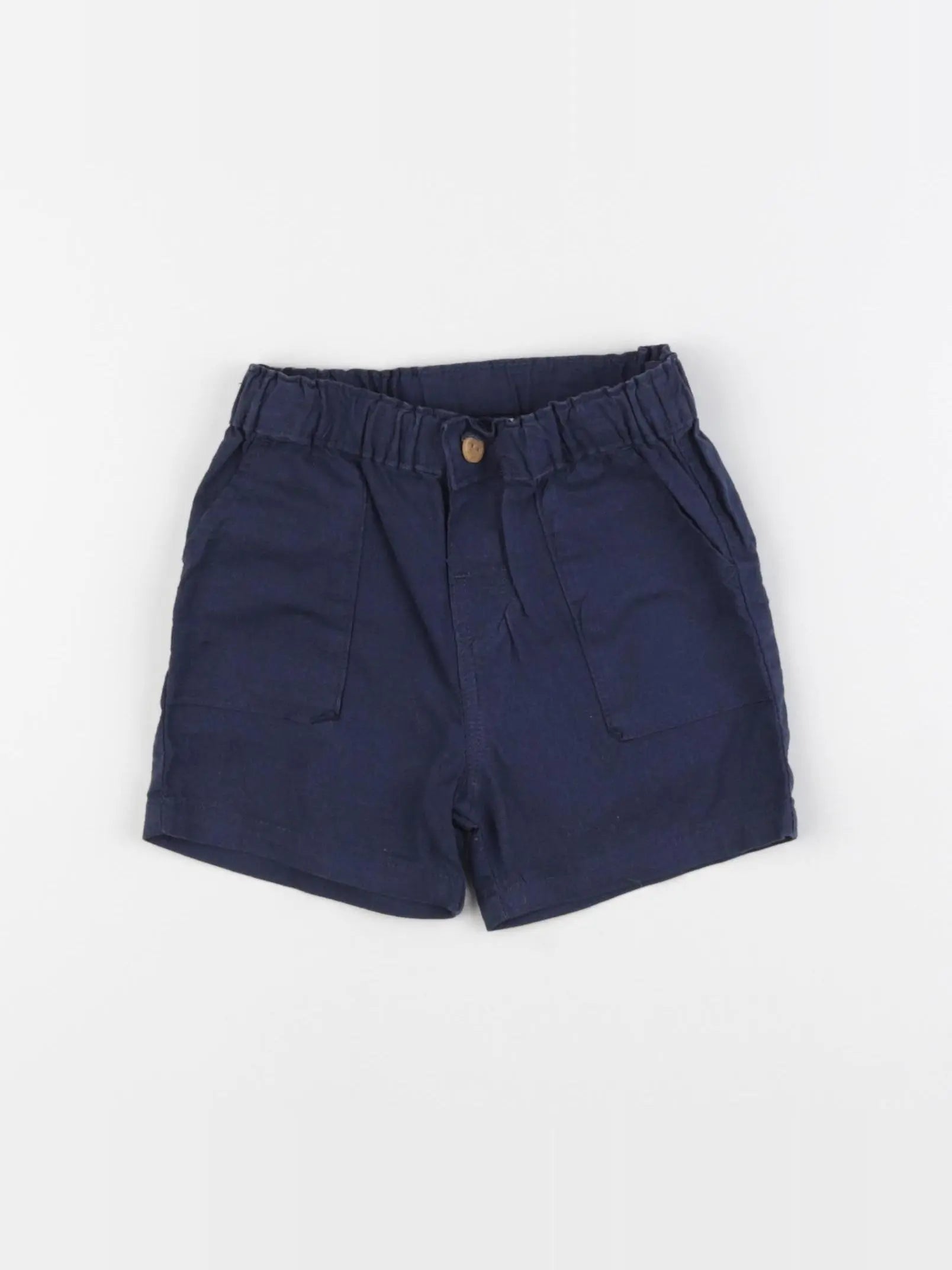 H&M - short bleu - 3/6 mois