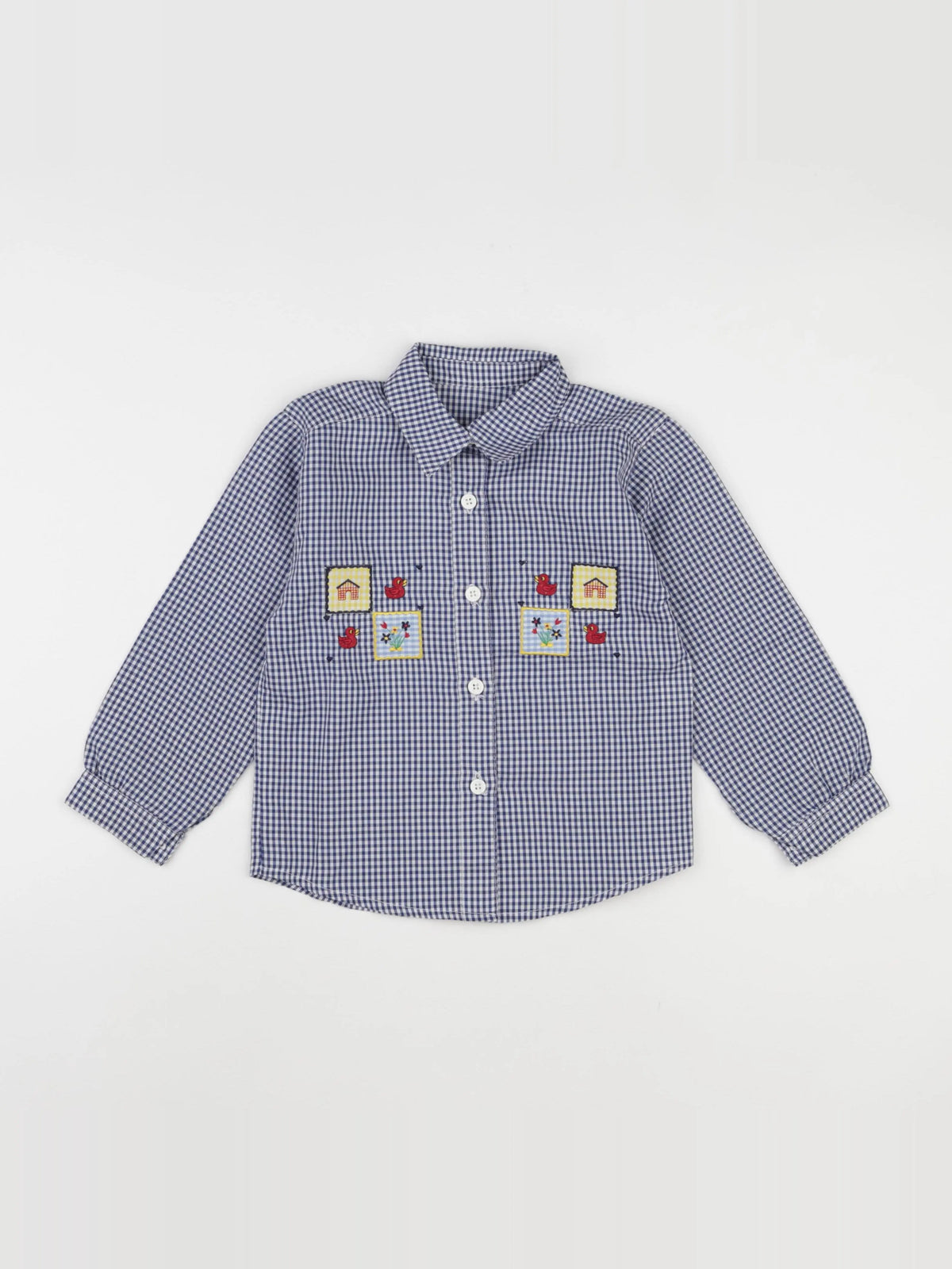 Vintage - chemise bleu - 6 ans