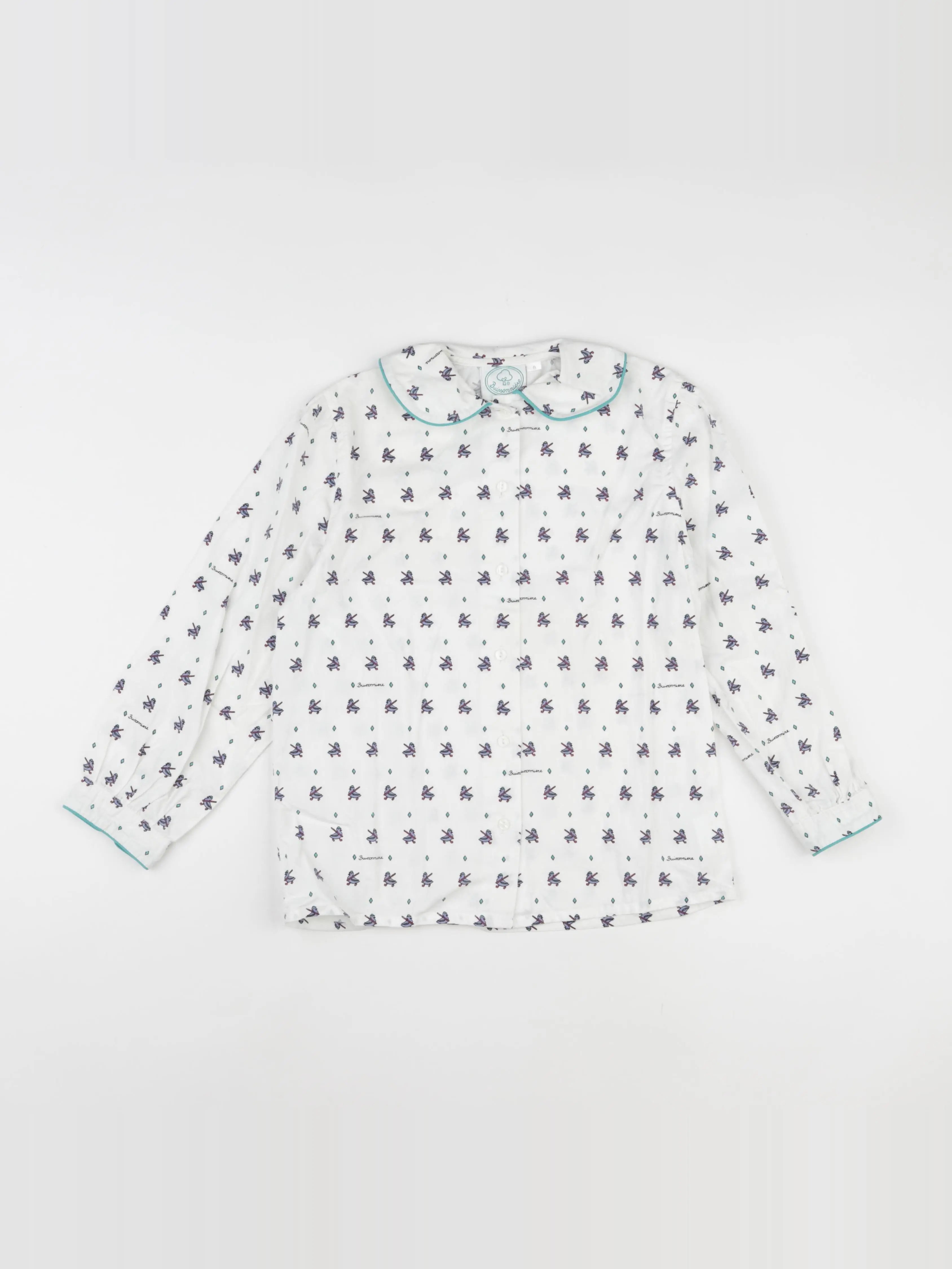 Vintage - chemise blanc - 8 ans