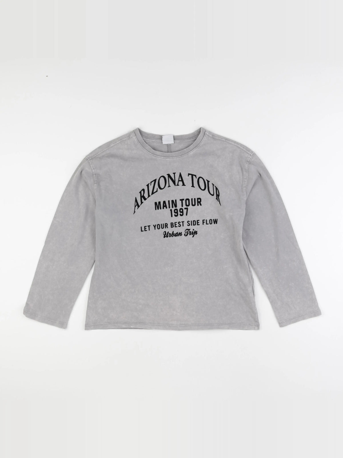 Zara - tee-shirt gris - 9/10 ans