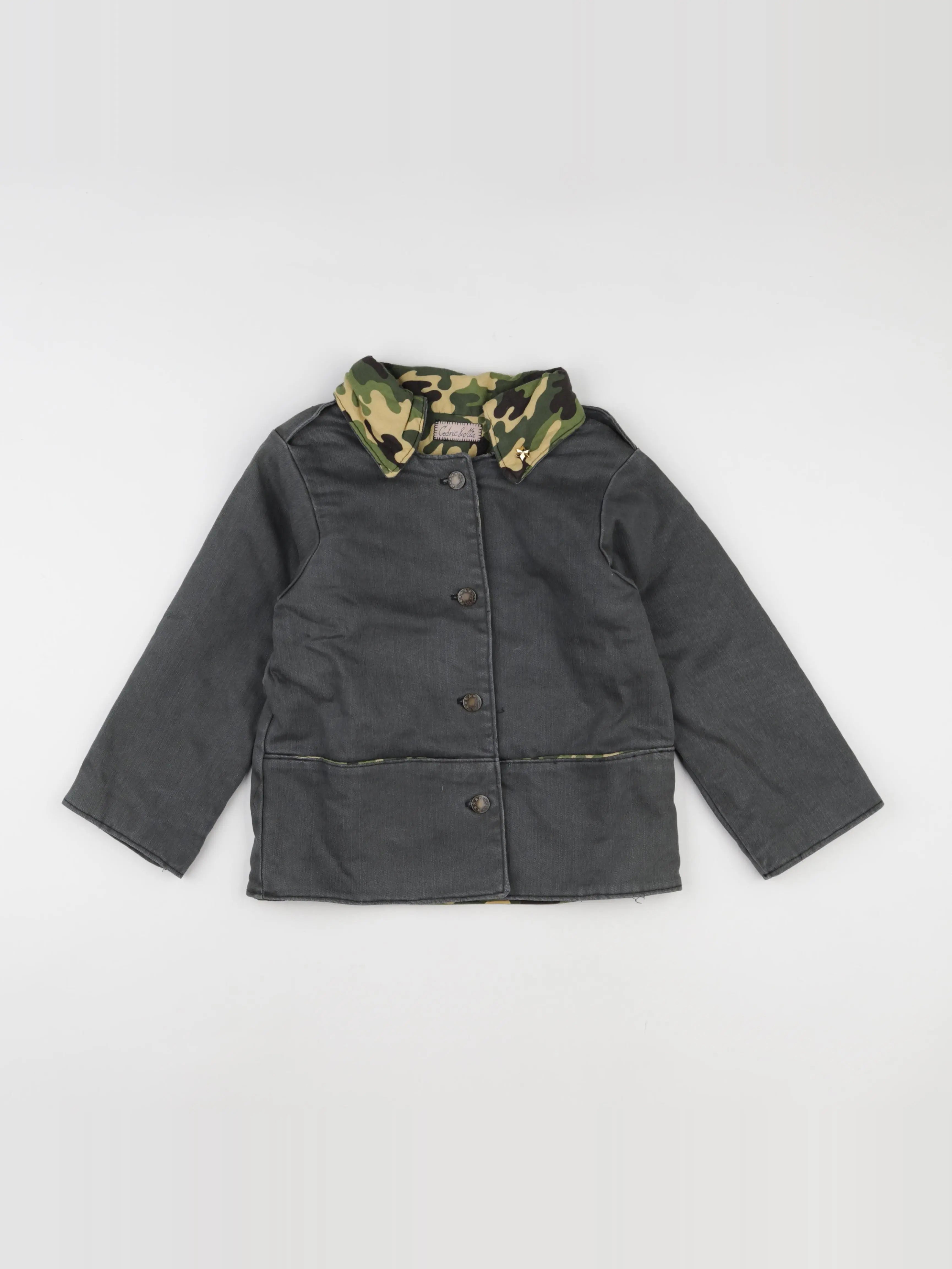 Vintage - veste doublé vert - 6 ans