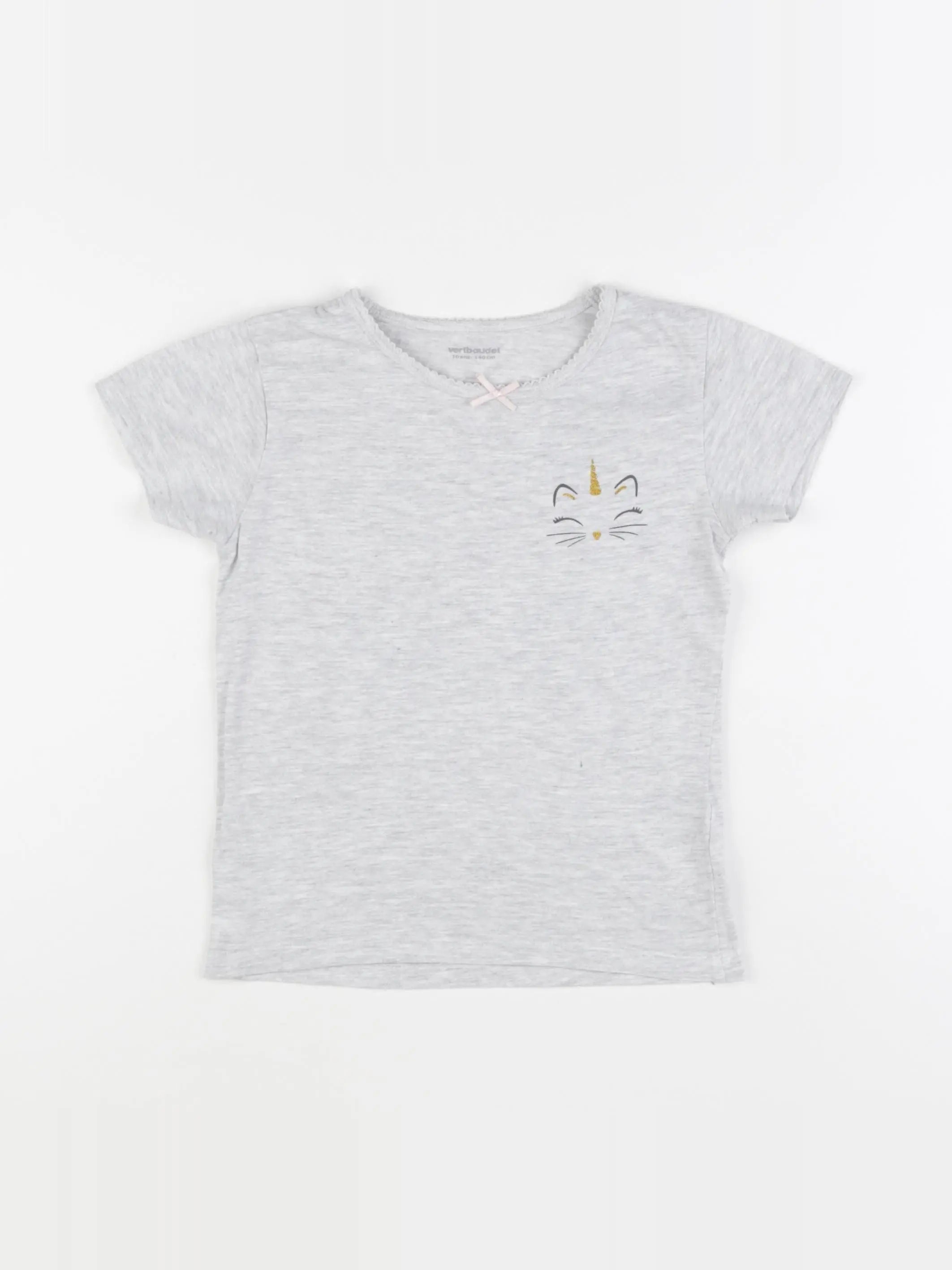 Vertbaudet - maillot de corps gris - 10 ans
