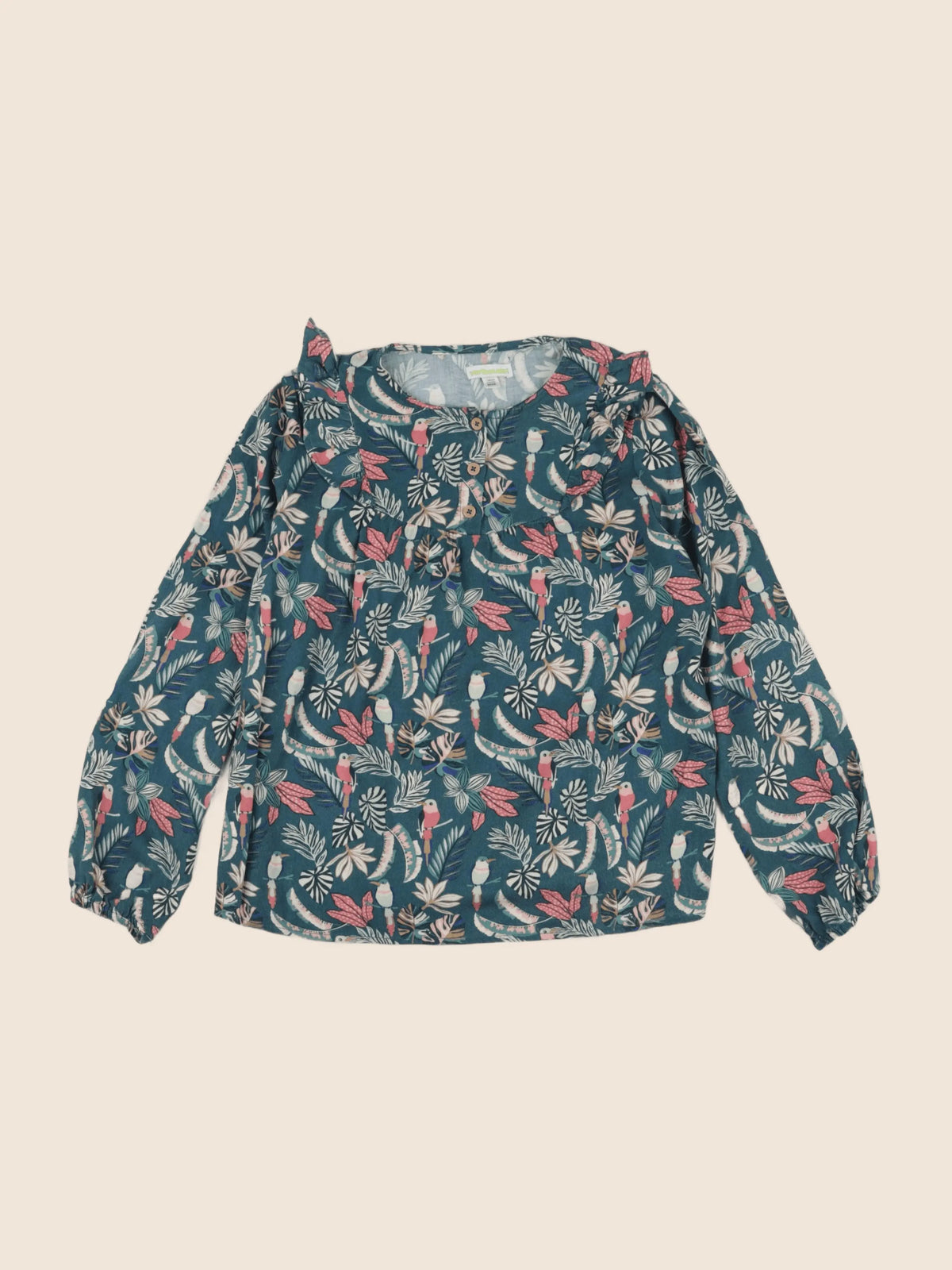 Vertbaudet - blouse vert - 9 ans
