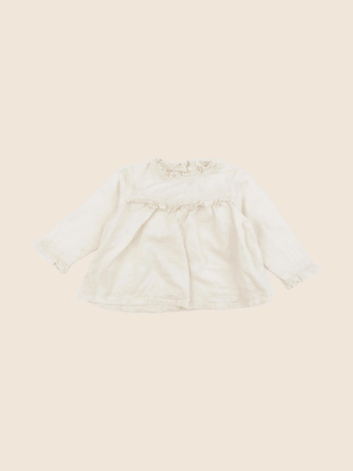 Boutchou - blouse beige - 6 mois