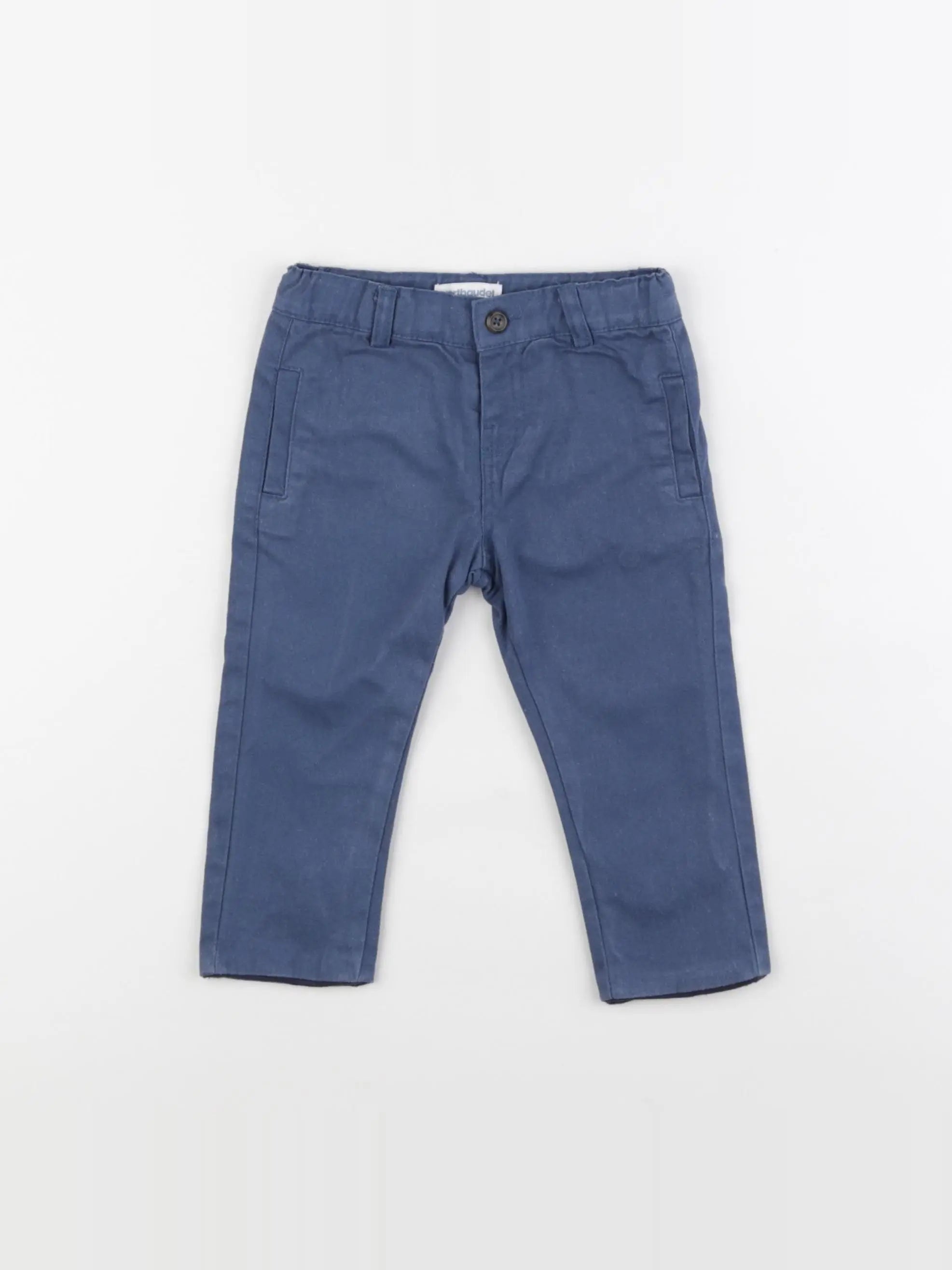 Vertbaudet - pantalon bleu - 9 mois