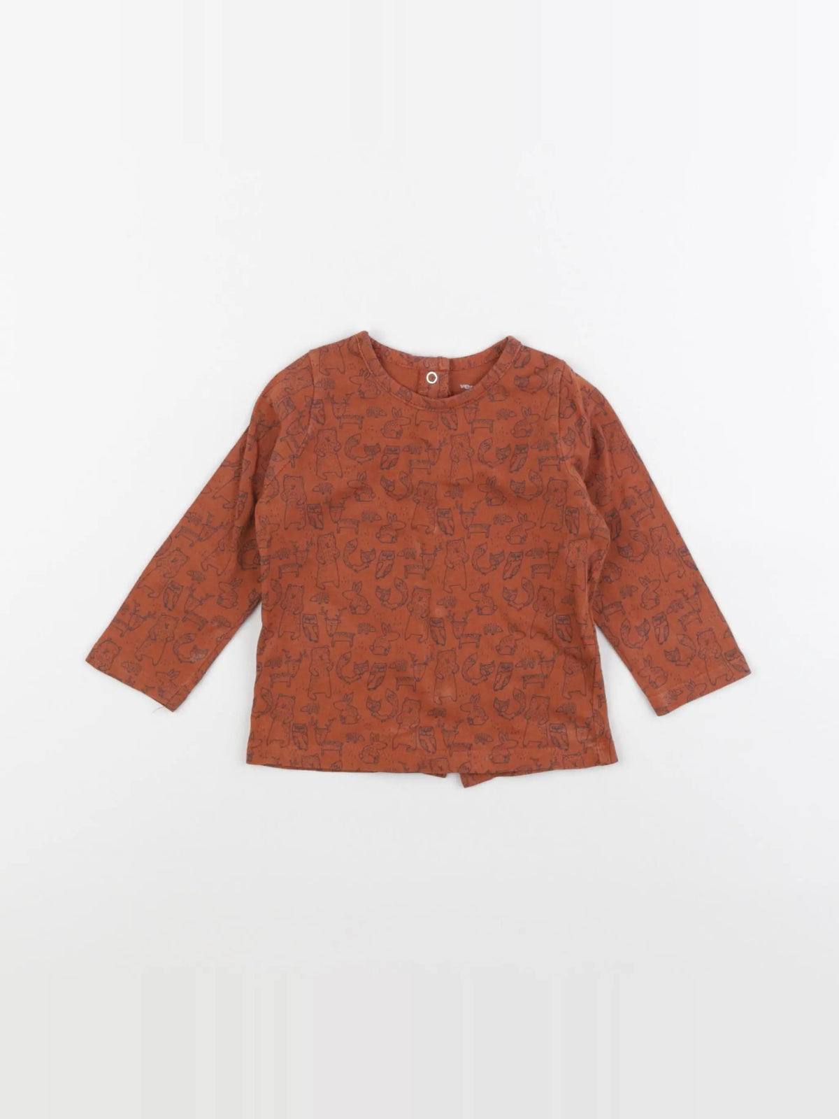 Vertbaudet - tee-shirt orange - 9 mois