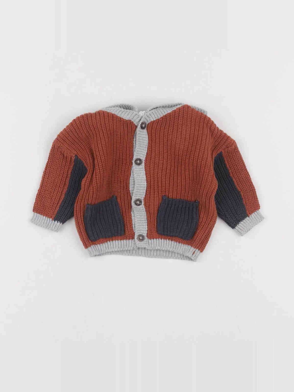 Vertbaudet - gilet marron - 3 mois