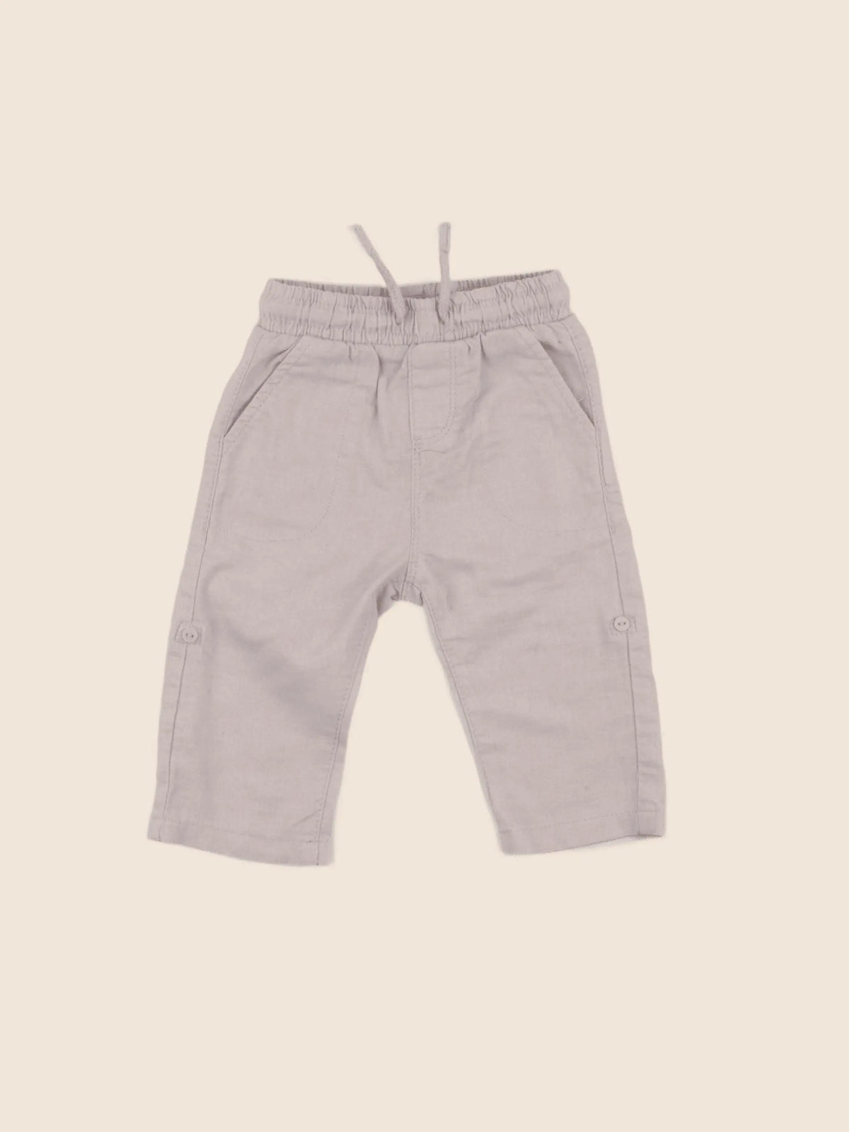 Vertbaudet - pantalon beige - 6 mois