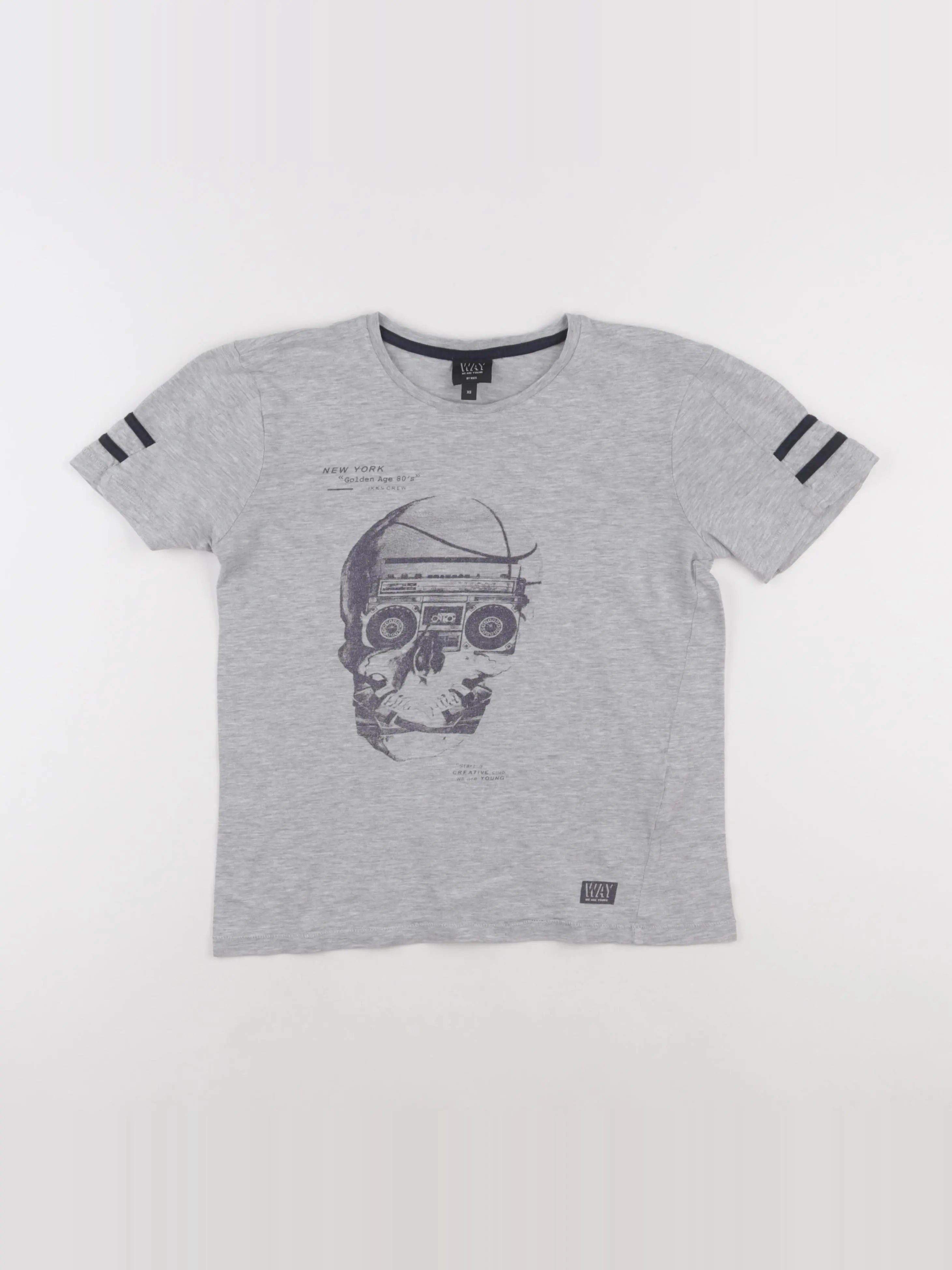 IKKS - tee-shirt gris - 12 ans
