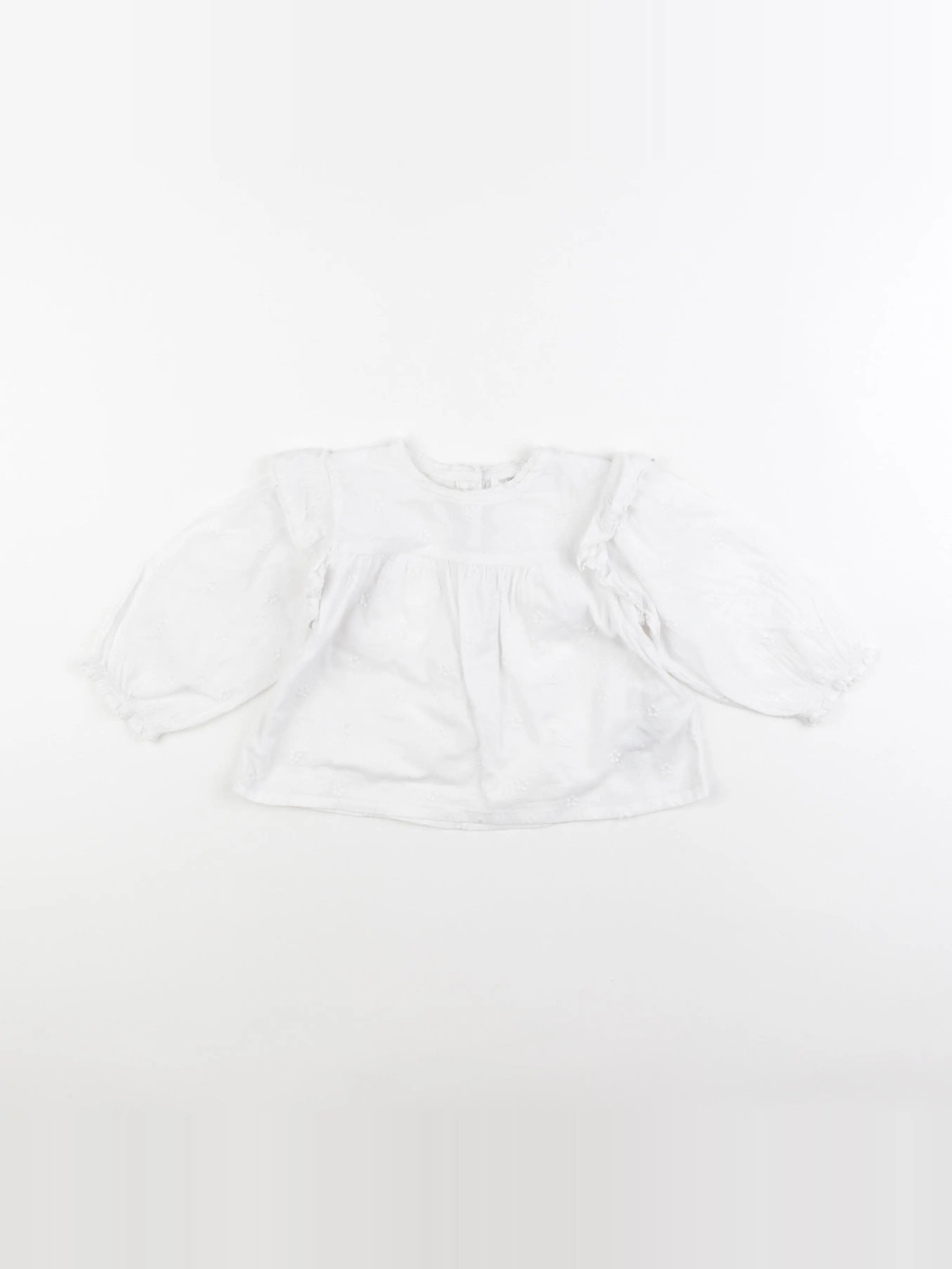 Vertbaudet - blouse blanc - 12 mois