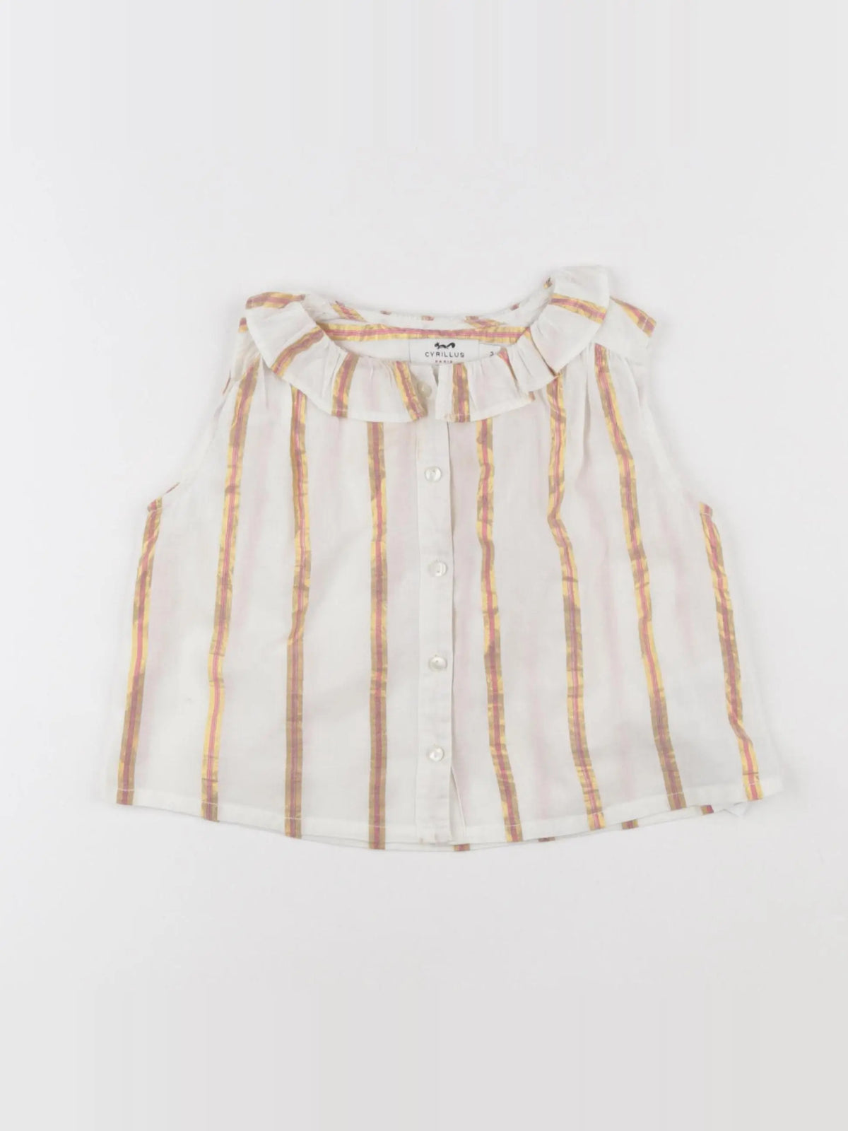 Cyrillus - blouse beige, or - 3 ans