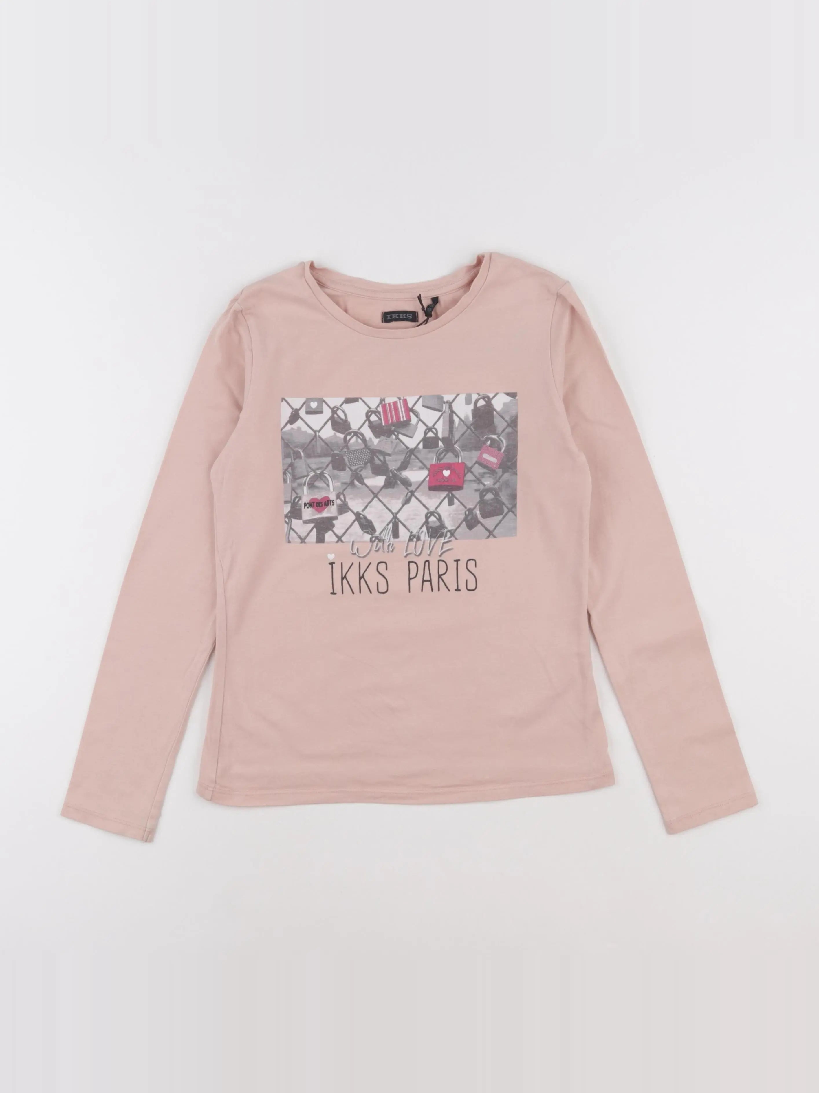 IKKS - tee-shirt rose - 10 ans