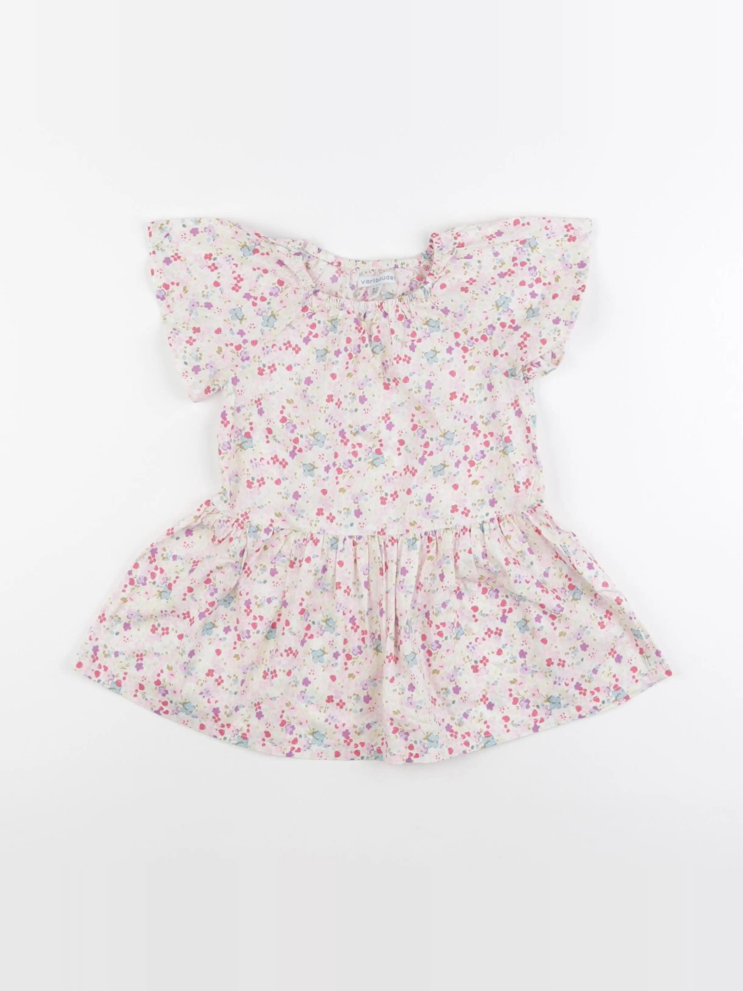 Vertbaudet - robe multicolore - 2 ans