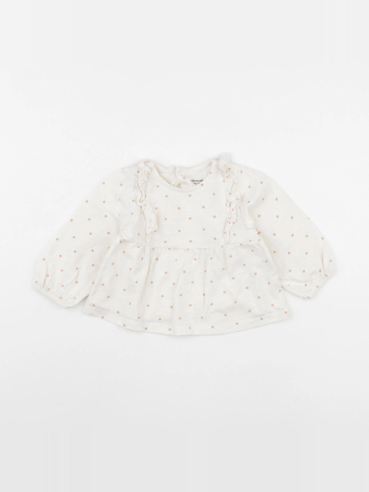 Vertbaudet - tee-shirt blanc - 12 mois
