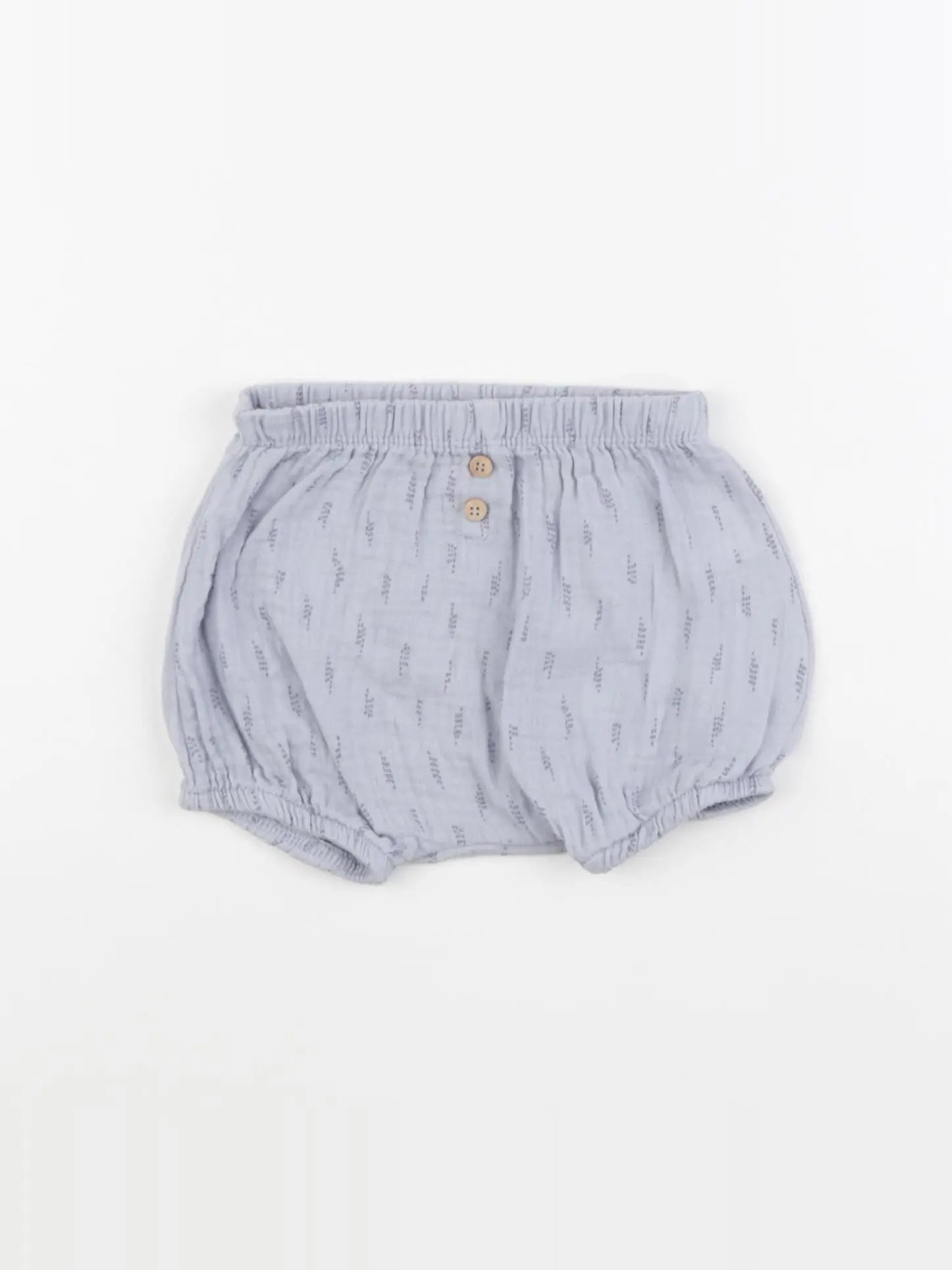 Zara - bloomer bleu, gris - 3/6 mois