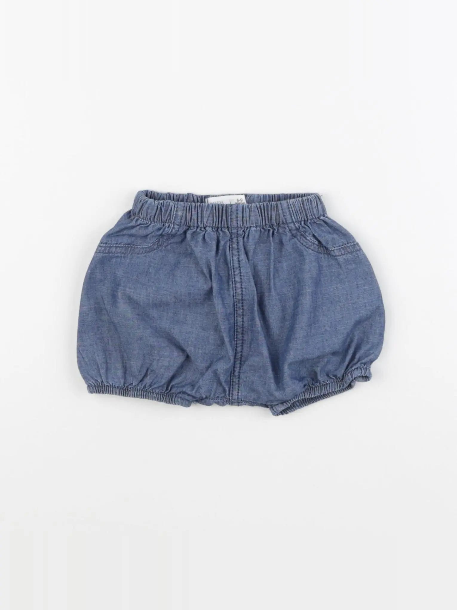 Zara - bloomer bleu - 6/9 mois