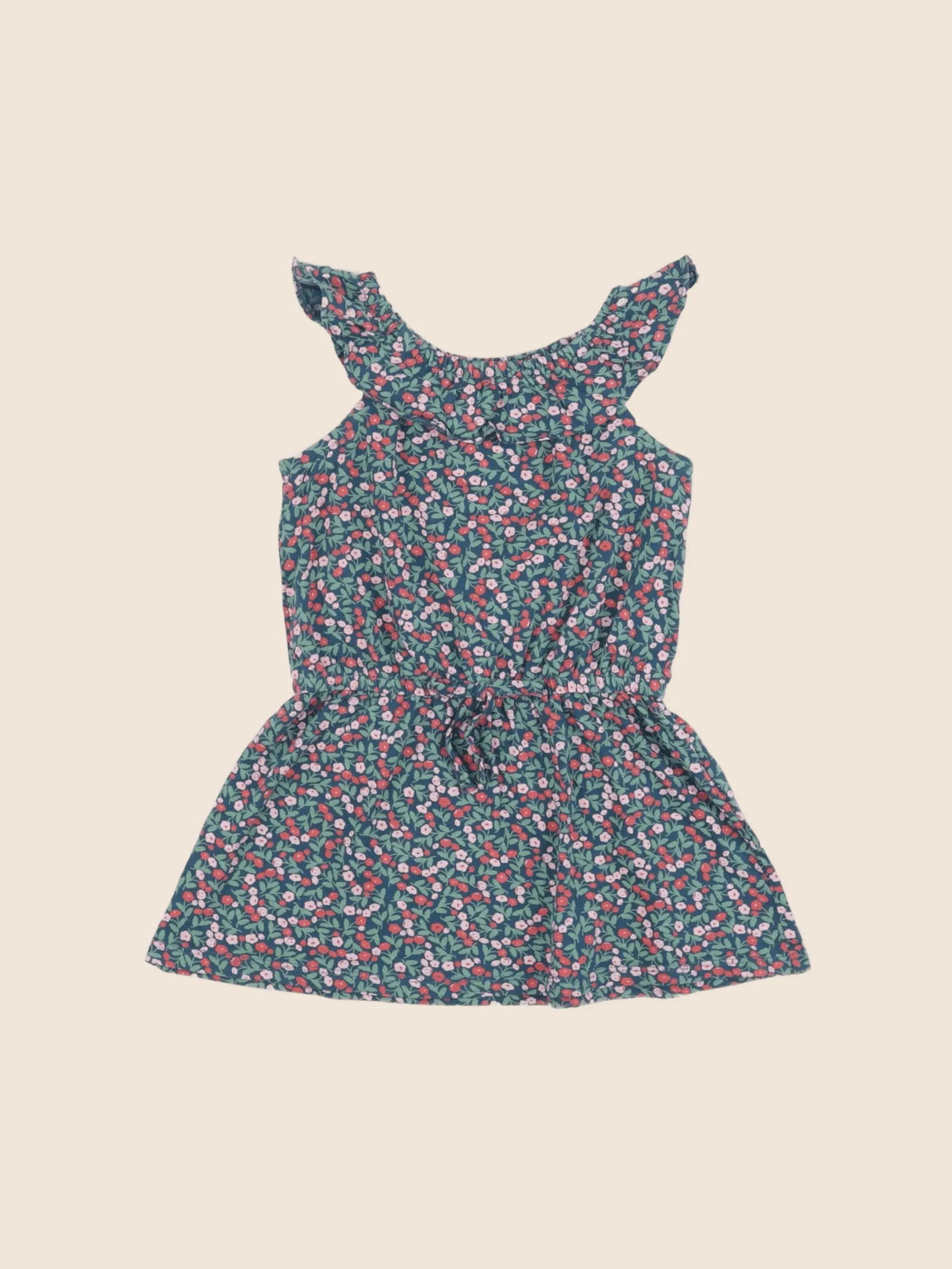 Vertbaudet - robe vert - 2 ans