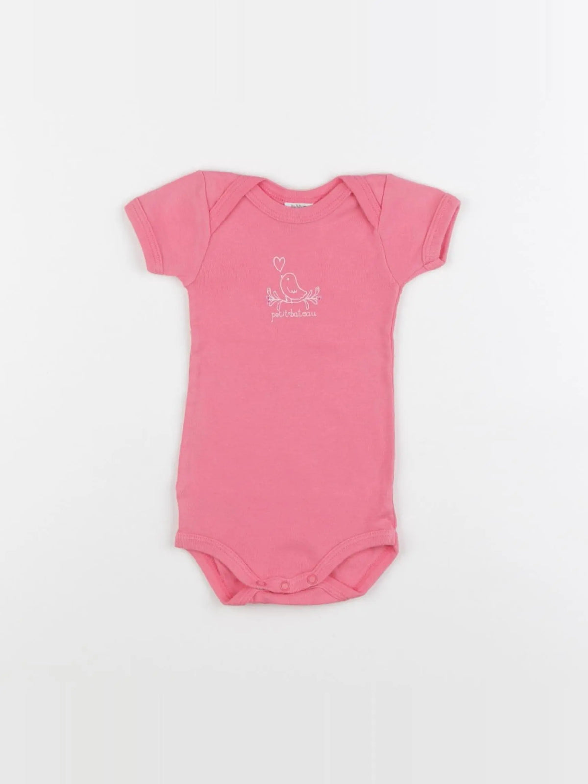 Petit Bateau - body rose - 3 mois