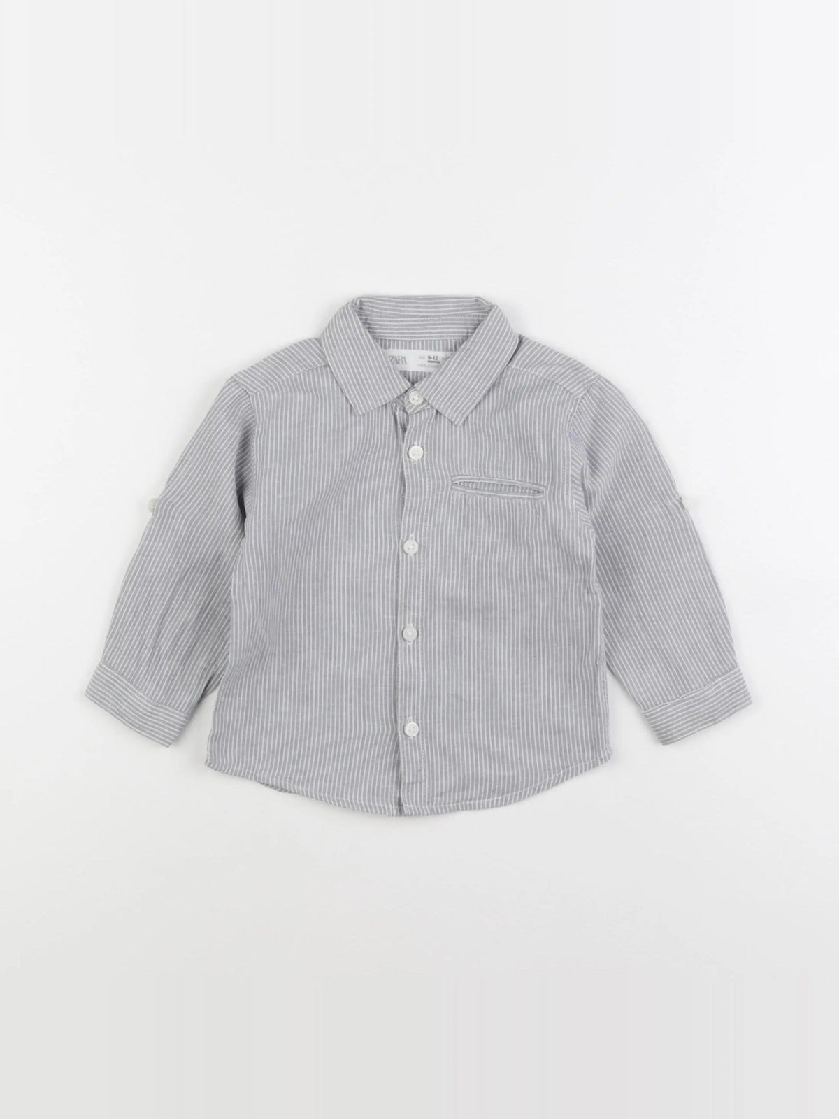Zara - chemise gris - 9/12 mois