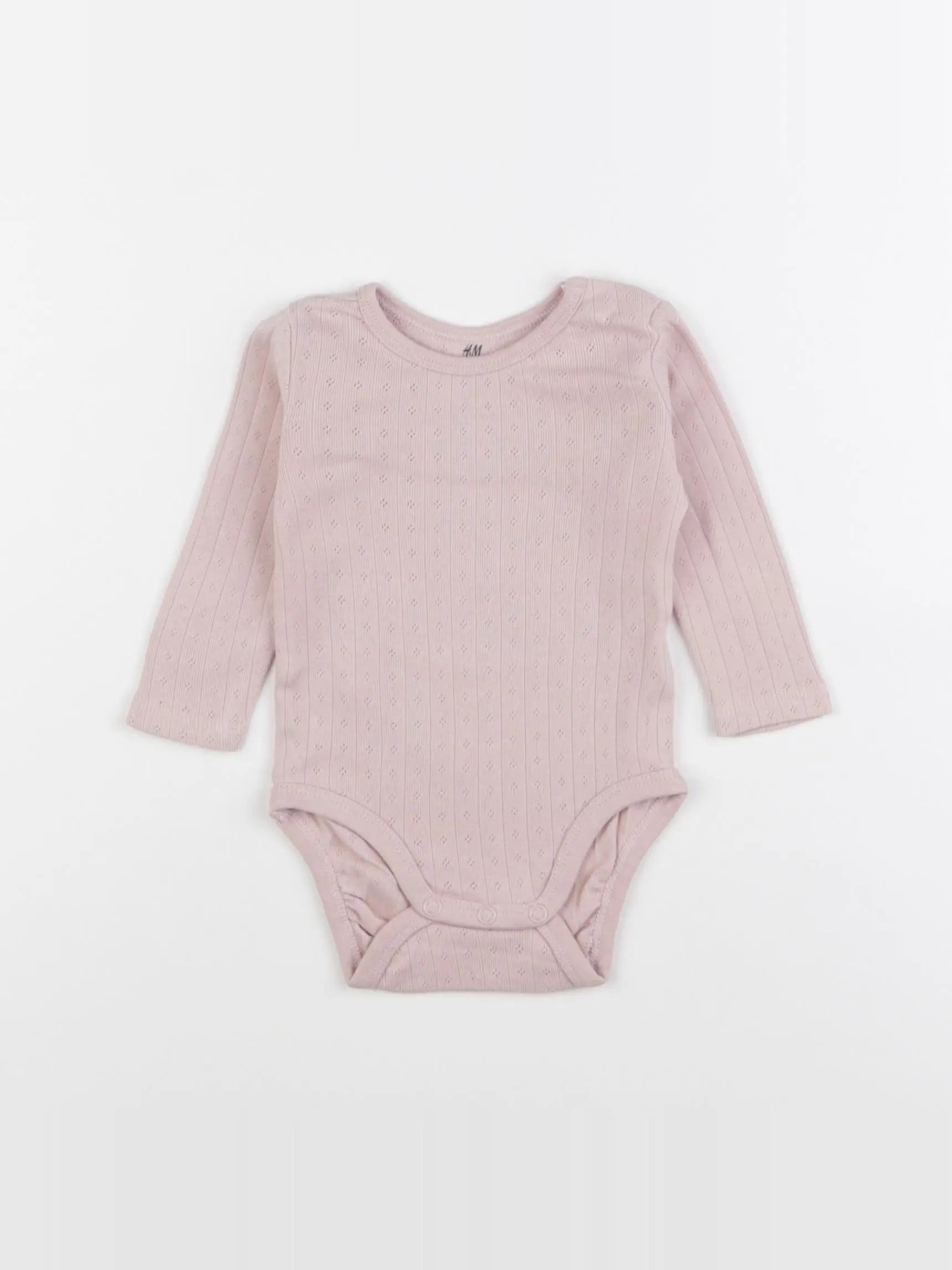 H&M - body rose - 2/4 mois