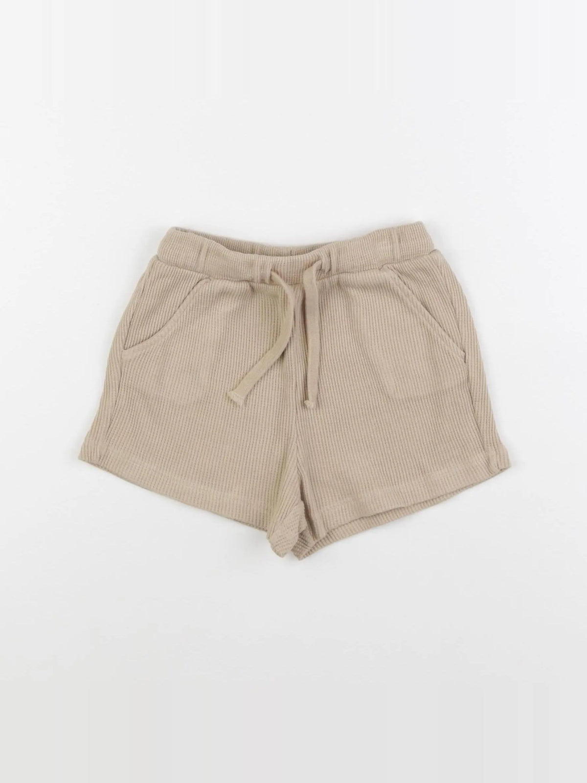 H&M - short beige - 9/12 mois