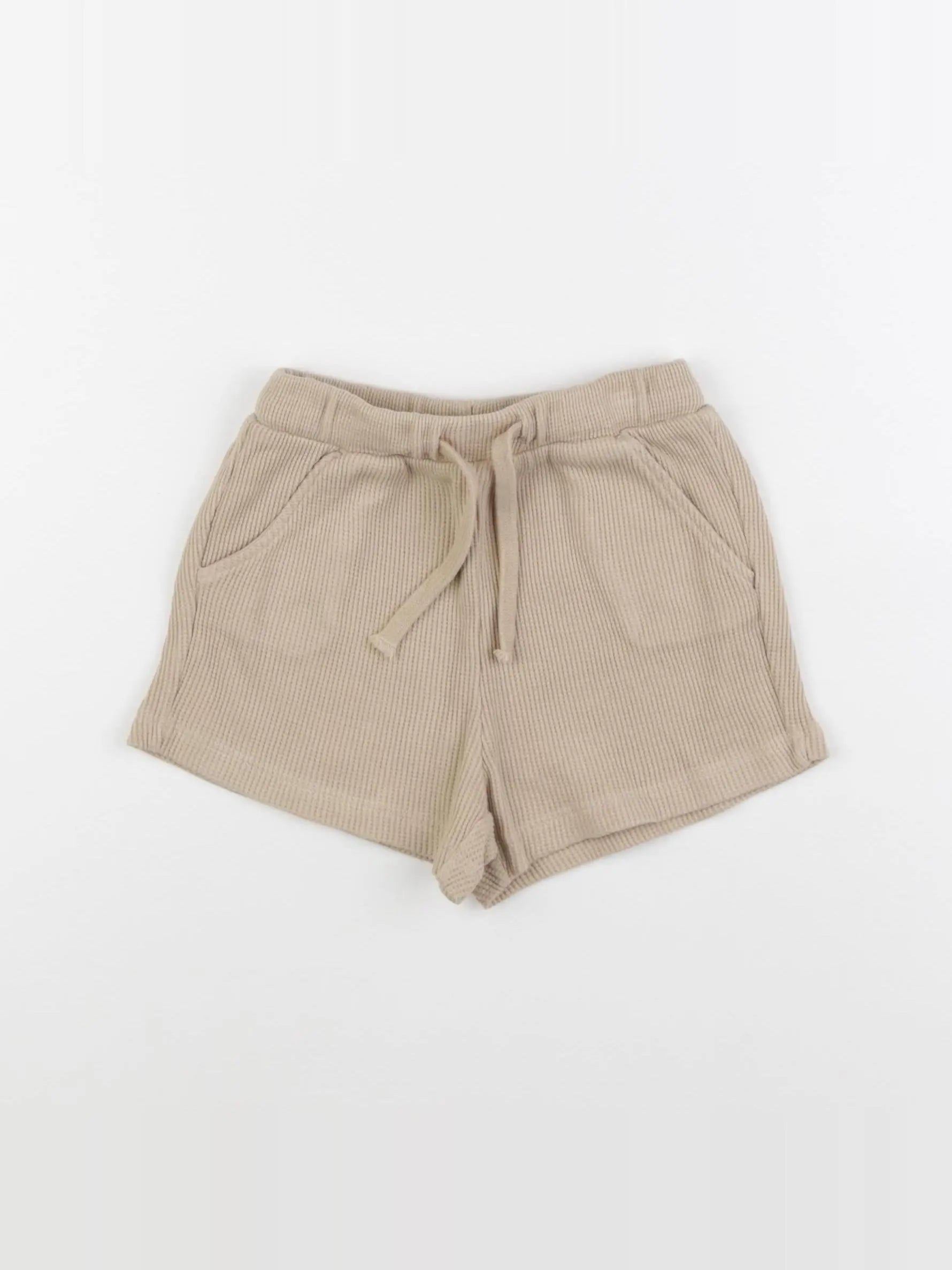H&M - short beige - 9/12 mois