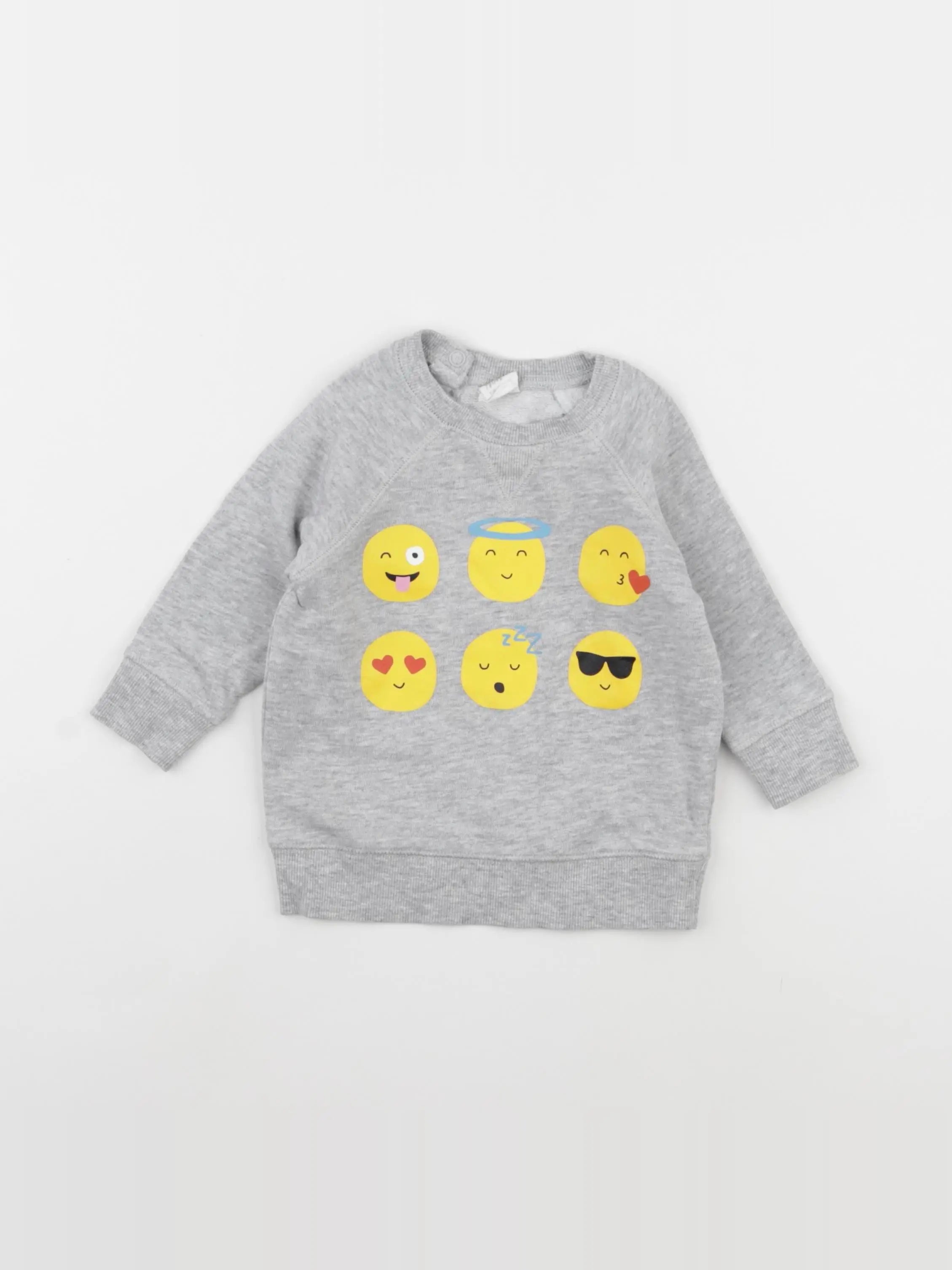 H&M - robe gris - 6/9 mois