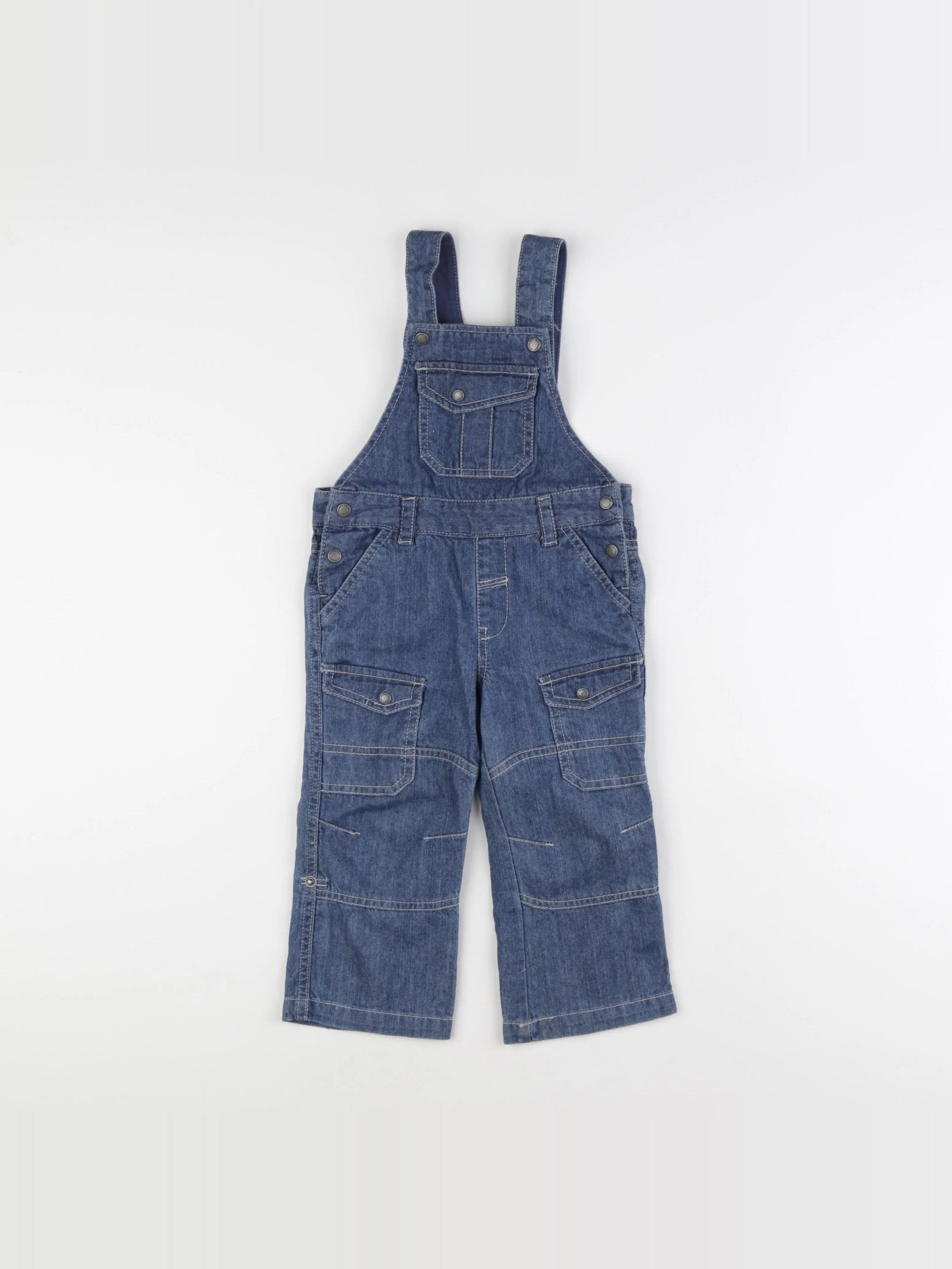 Vertbaudet - salopette bleu - 2 ans