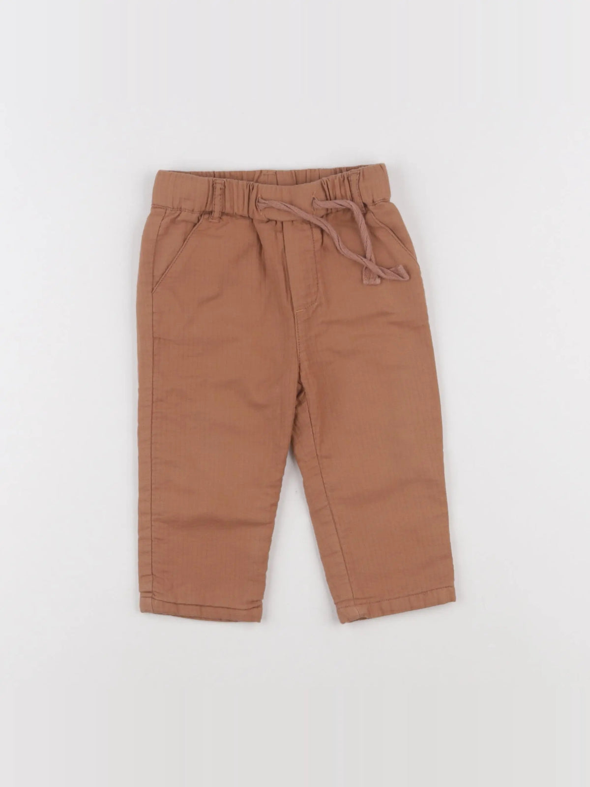 Natalys - pantalon doublé marron - 12 mois