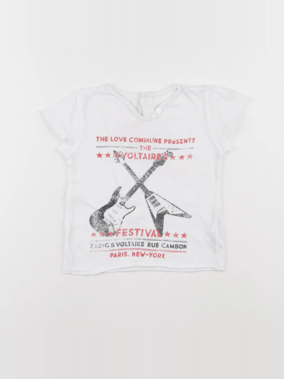 Zadig & Voltaire - tee-shirt blanc - 18 mois