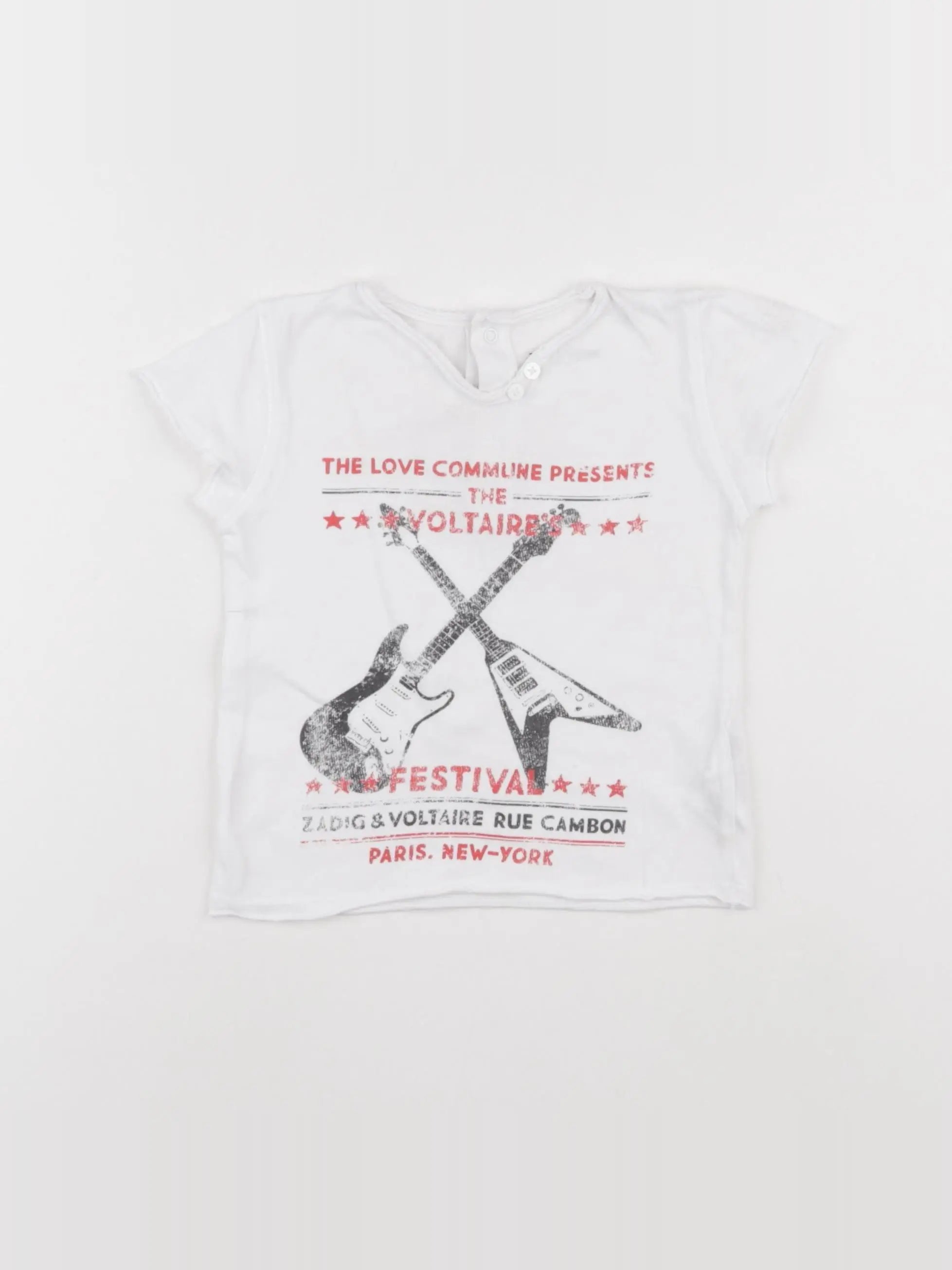 Zadig & Voltaire - tee-shirt blanc - 18 mois