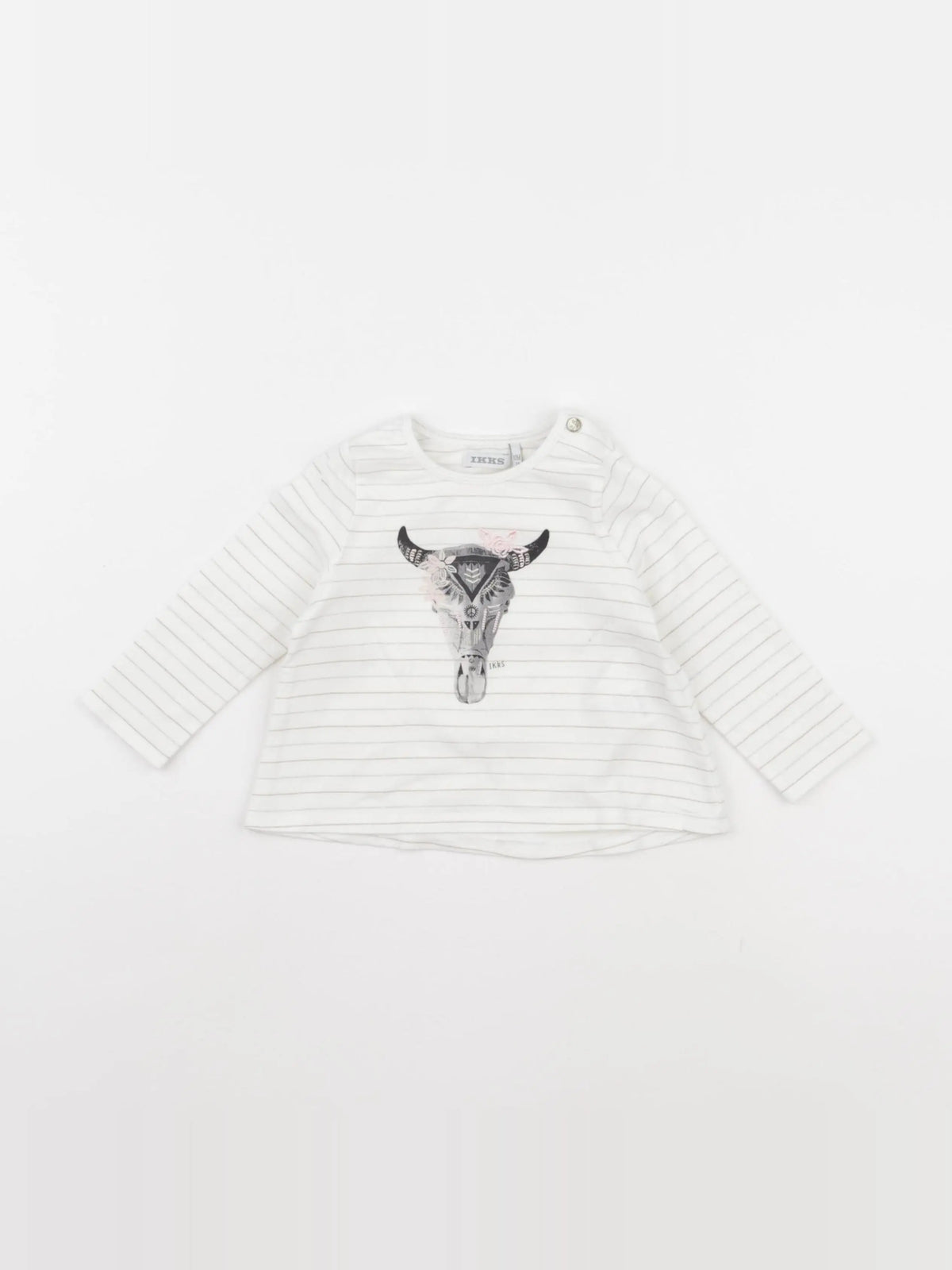 IKKS - tee-shirt blanc - 12 mois