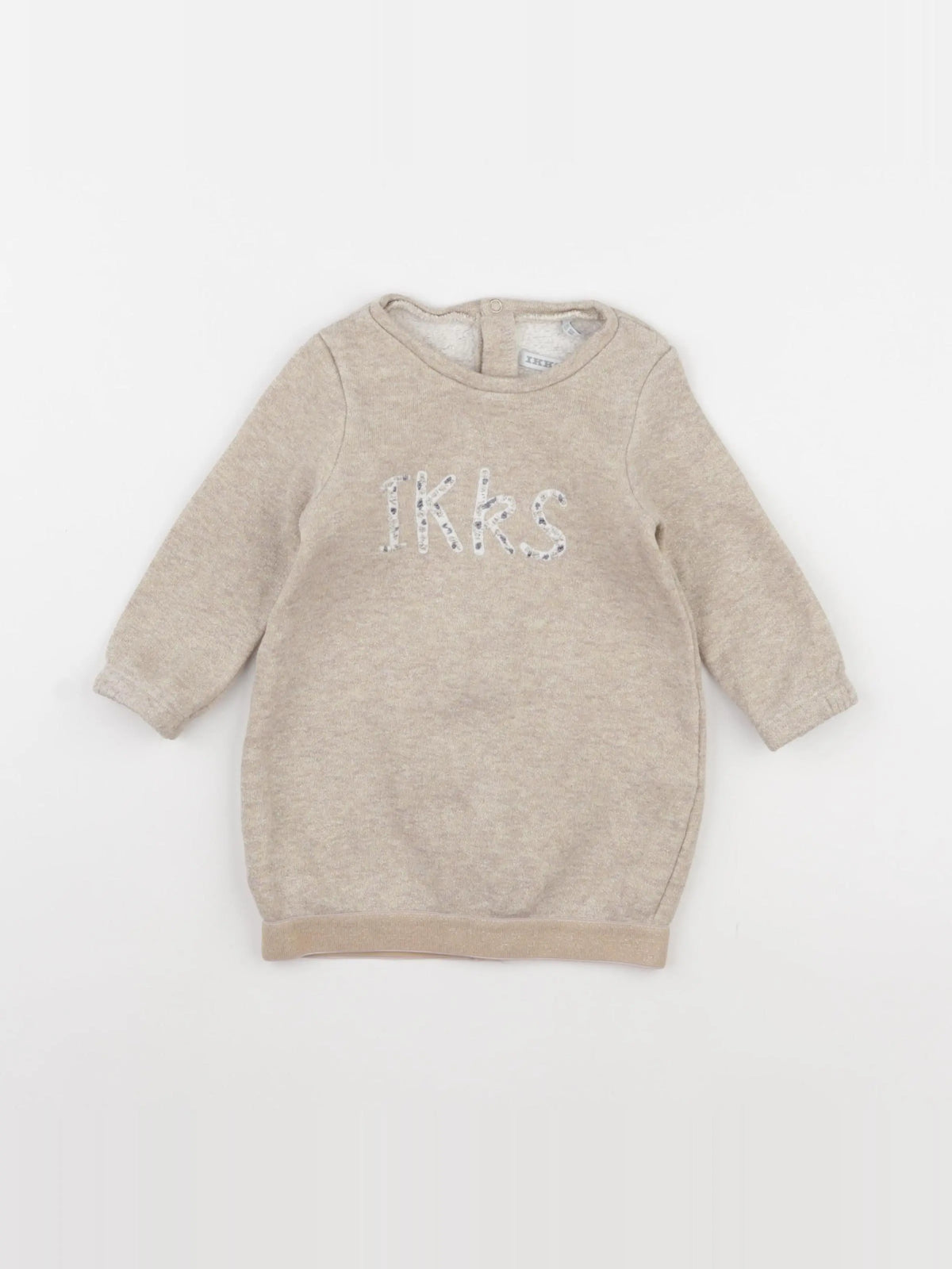 IKKS - robe marron, or - 18 mois