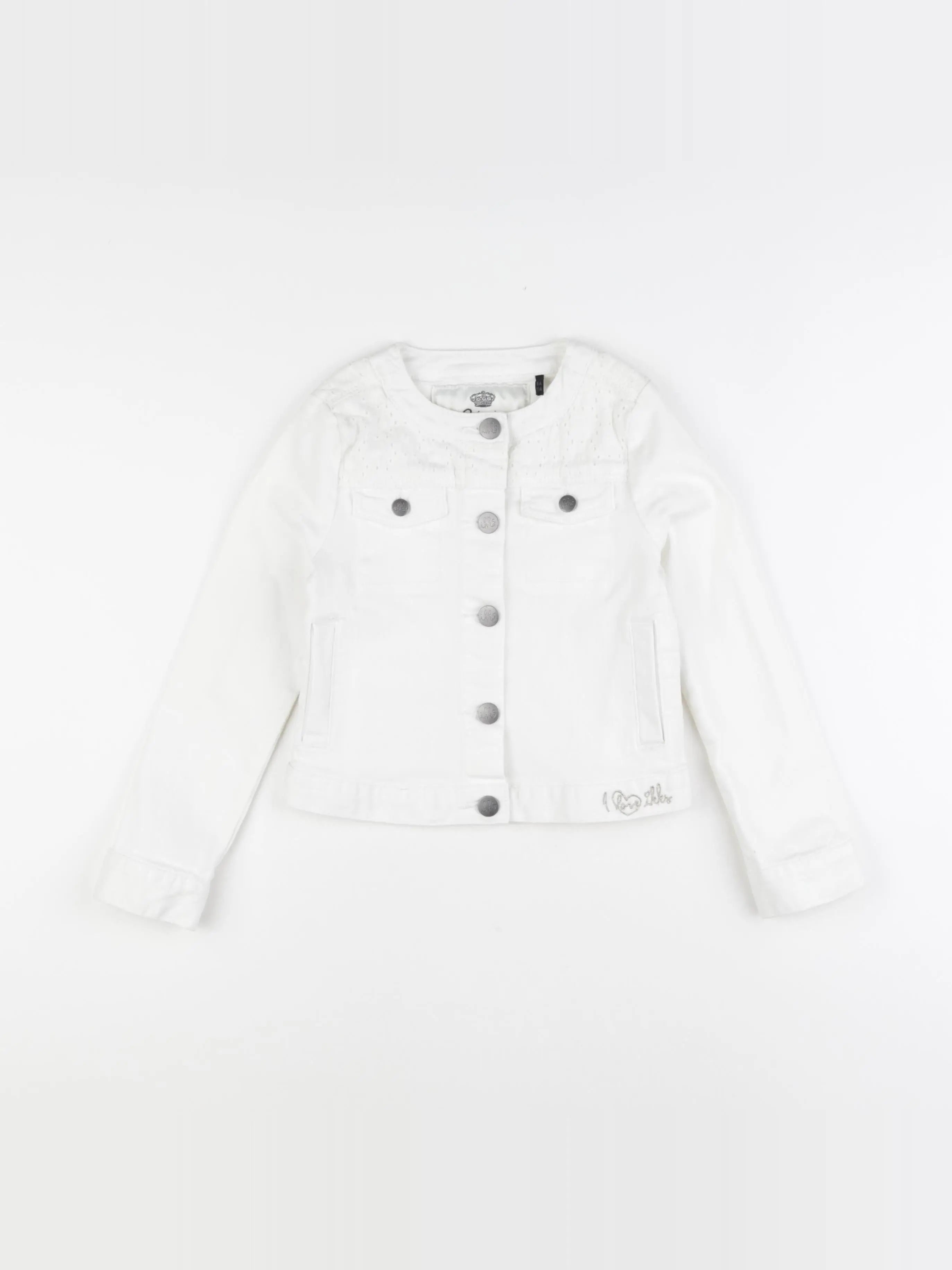 IKKS - veste imprimé au dos blanc - 6 ans